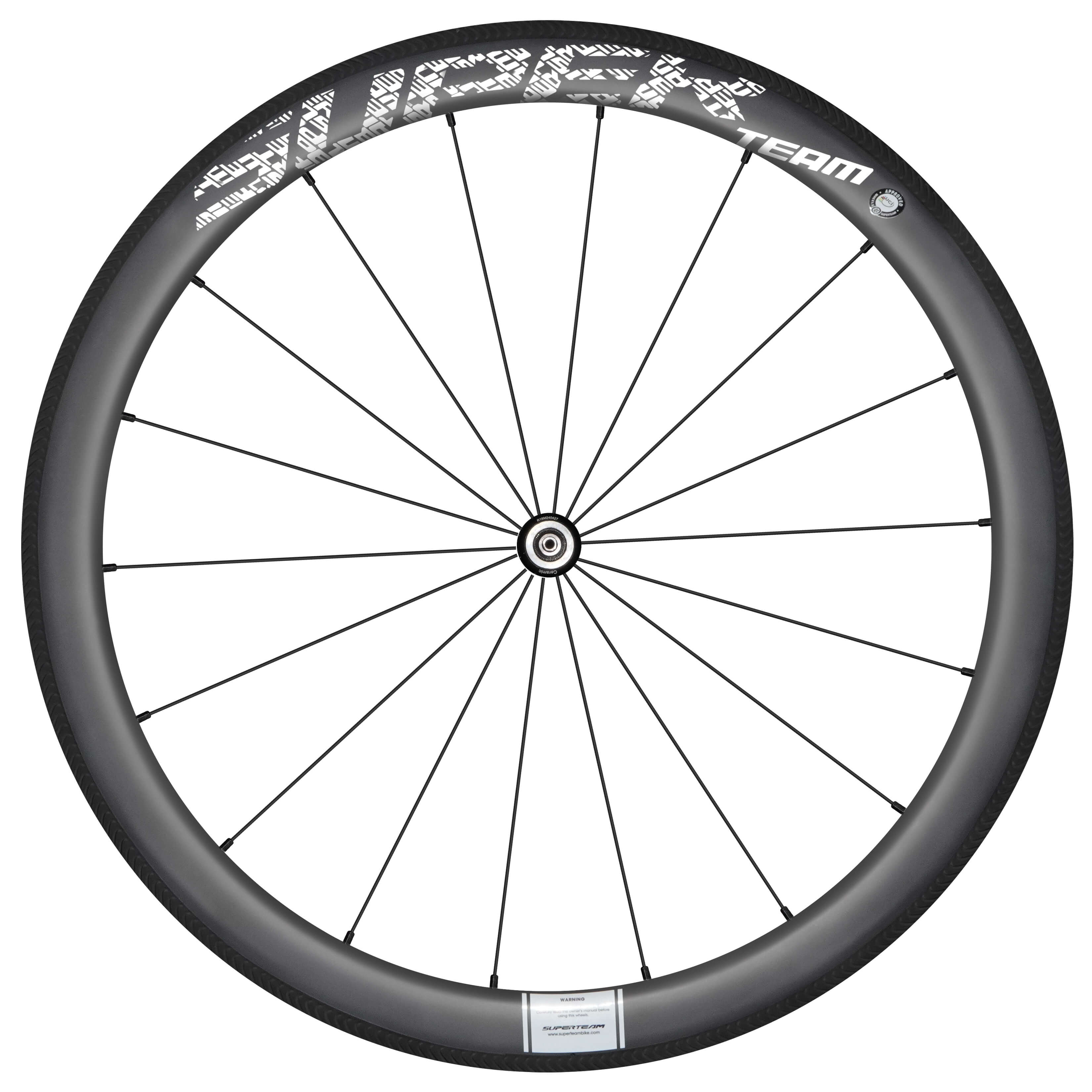 Conjunto de rodas de carbono Classic PRO R25-50 RIM Brake White Decals
