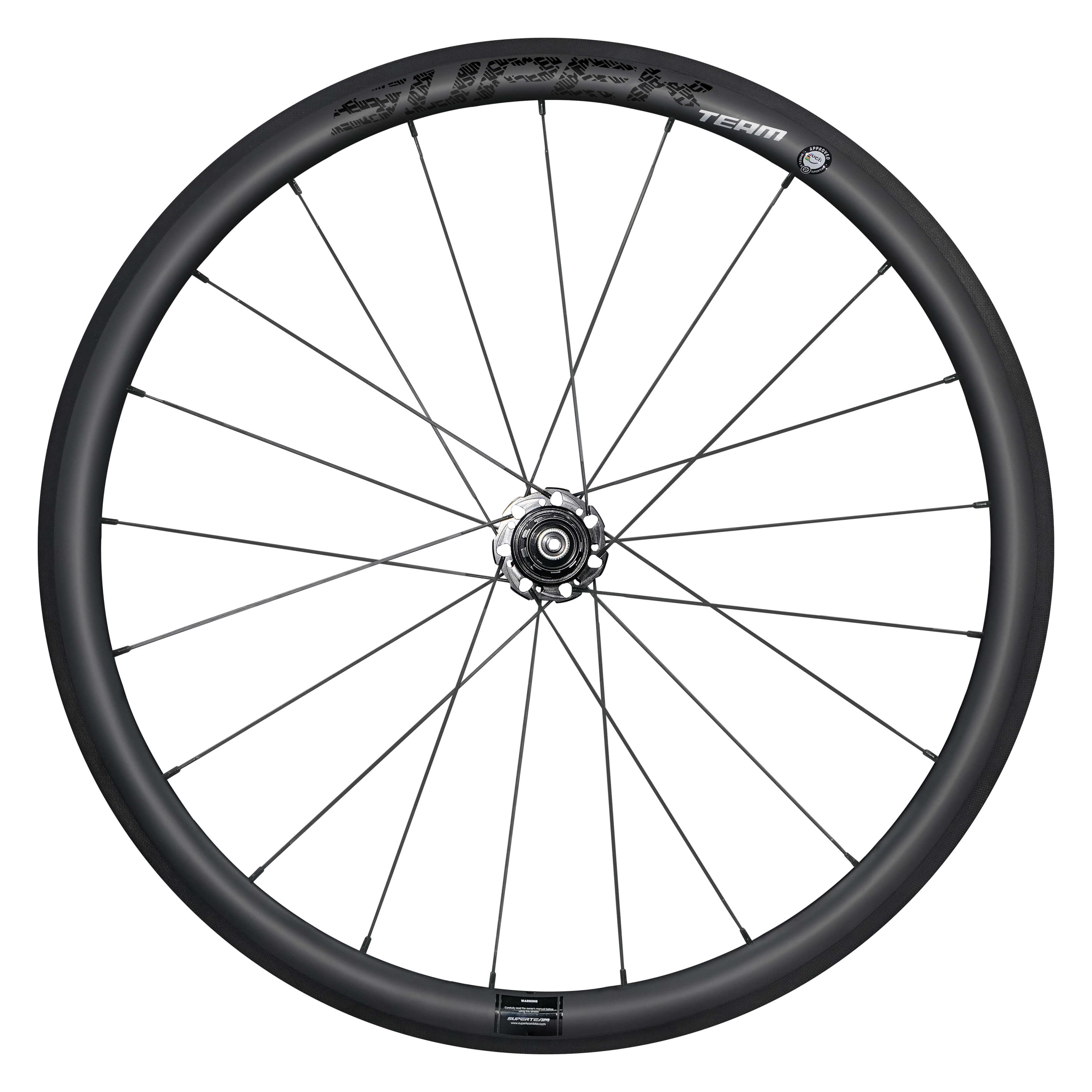 Conjunto de rodas de carbono Classic PRO R25-38 RIM Brake Black Decals