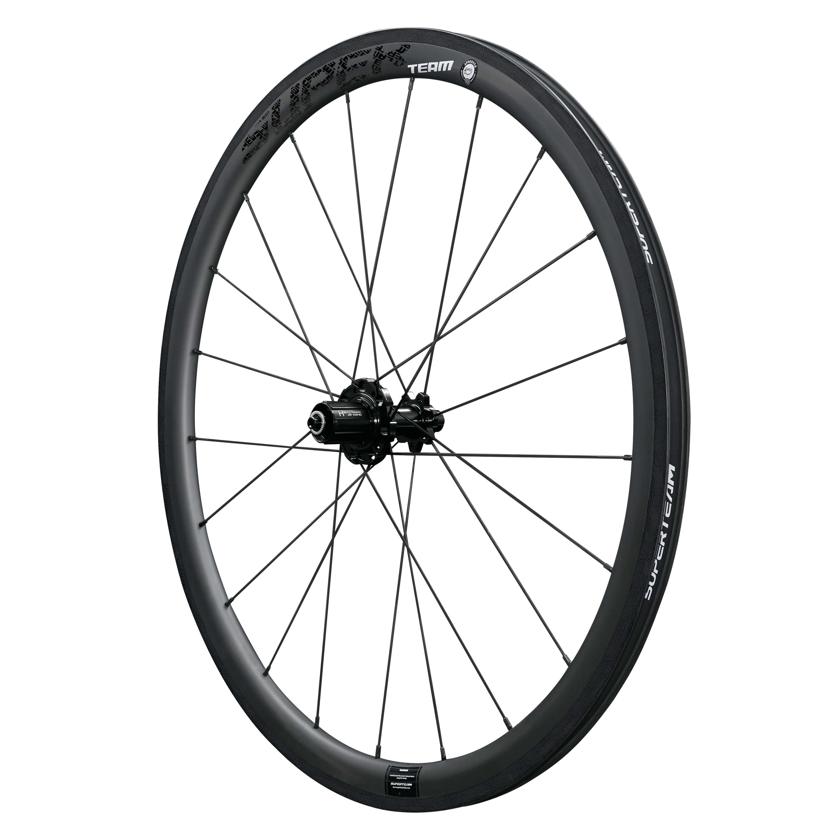 Conjunto de rodas de carbono Classic PRO R25-38 RIM Brake Black Decals