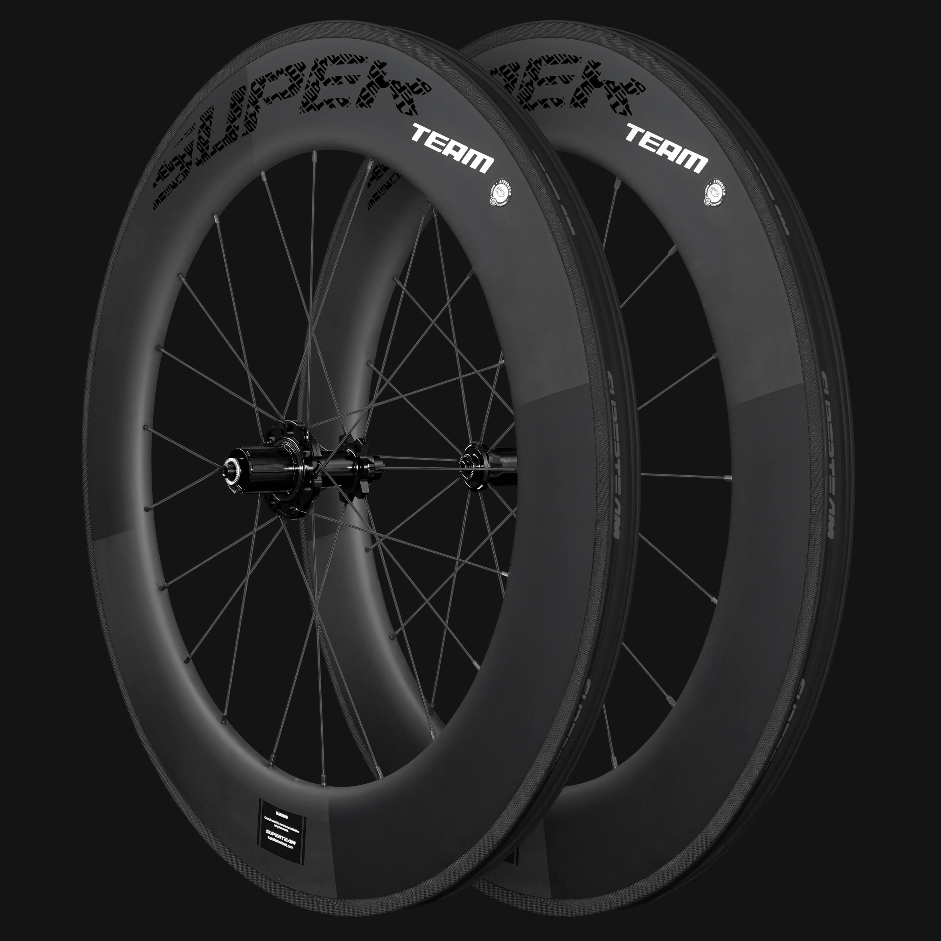 Classic PRO R25-88 Carbon Wheelset RIM Brake Black Decals