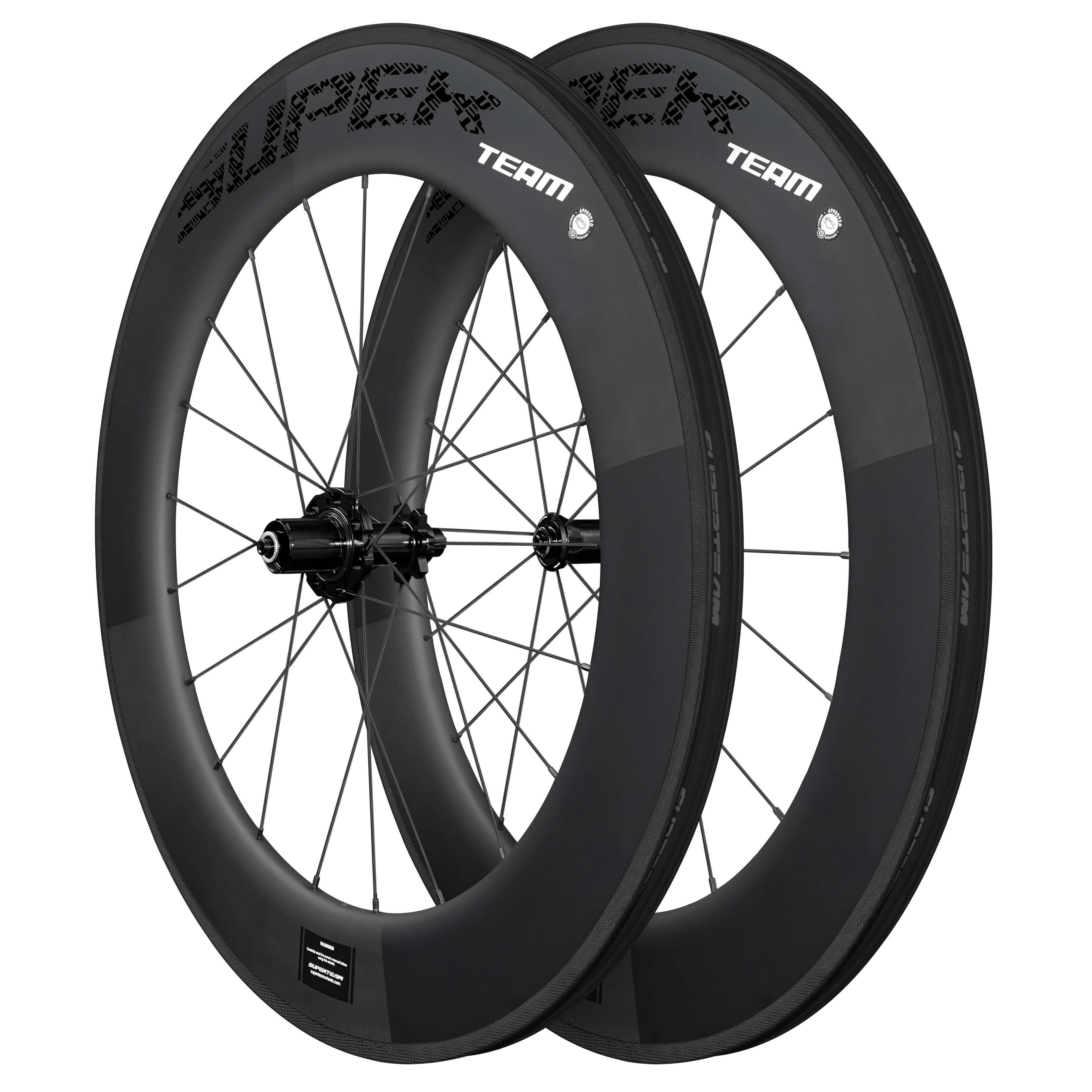 Classic PRO R25-88 Carbon Wheelset RIM Brake Black Decals