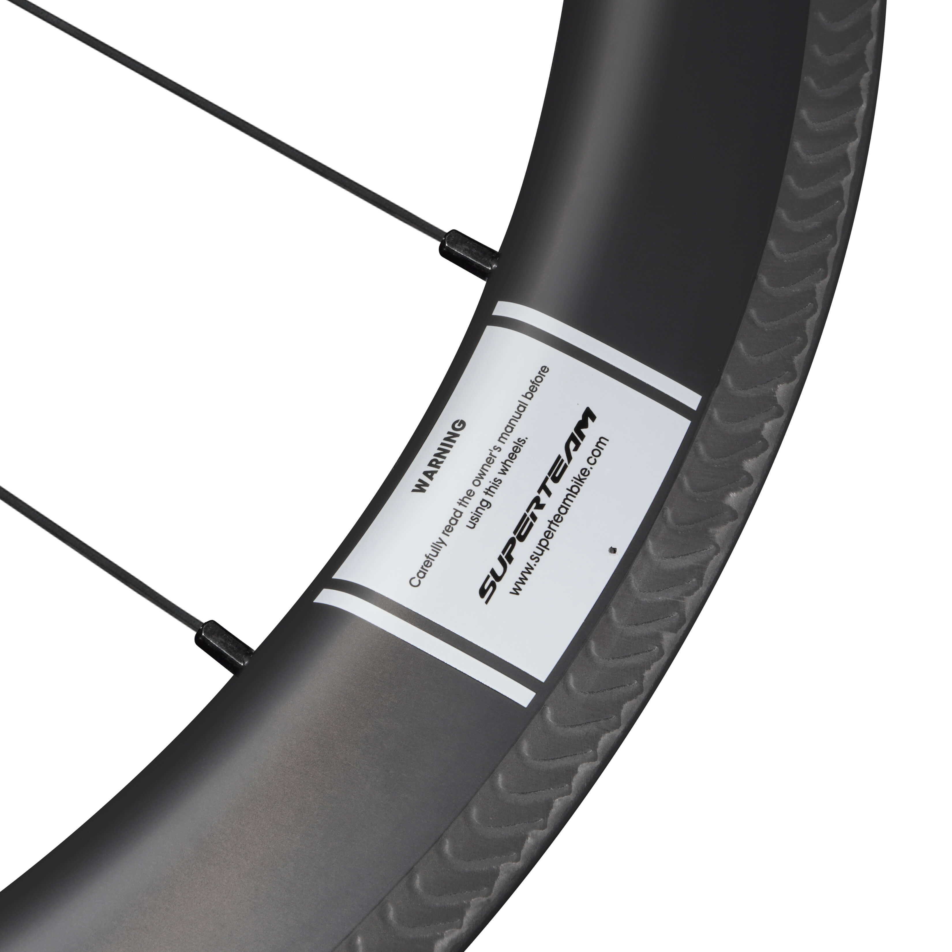 Conjunto de rodas de carbono Classic PRO R25-50 RIM Brake White Decals