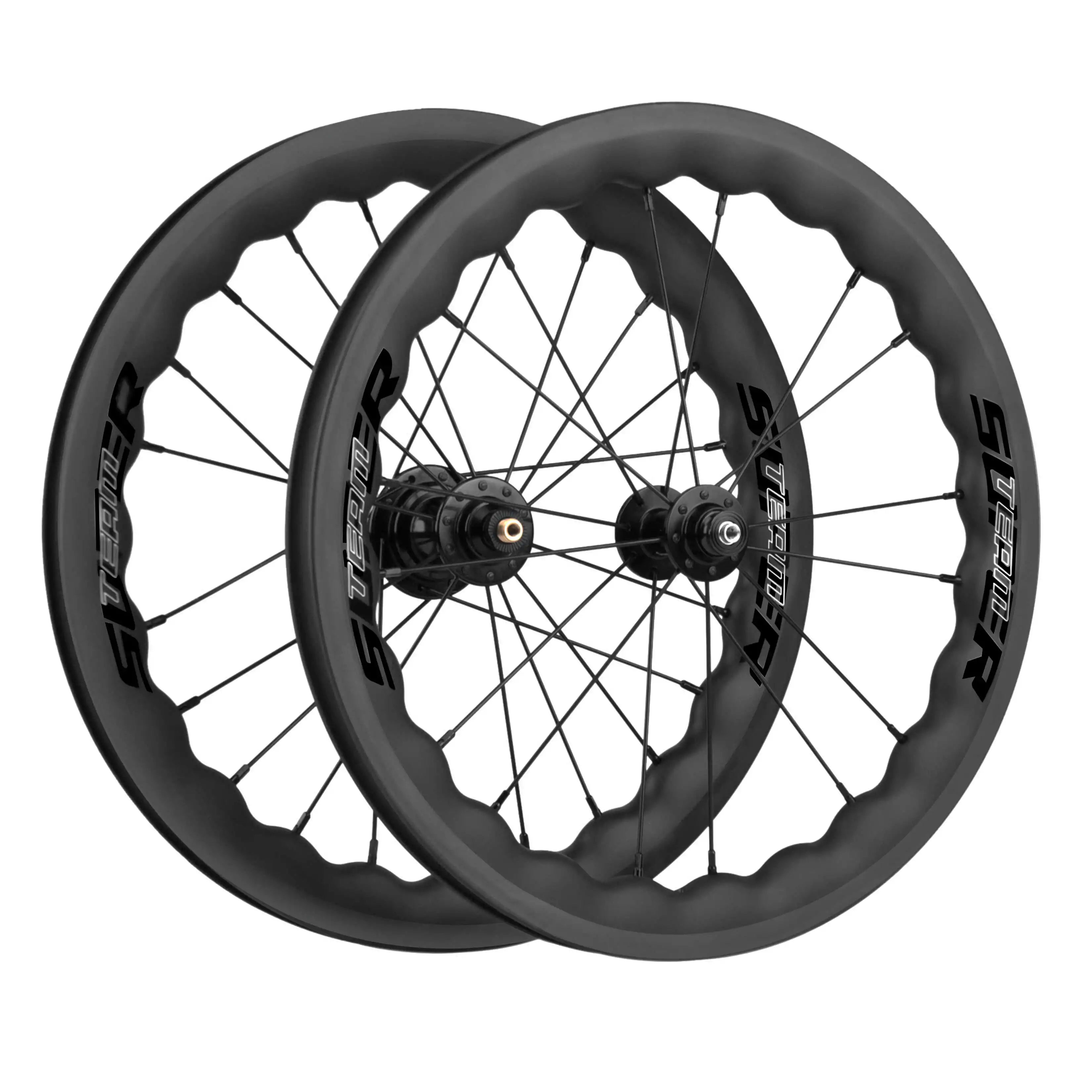 349 Waver Carbon Wheelset 25 - 35 RIM Brake For Brompton - Superteam Wheels