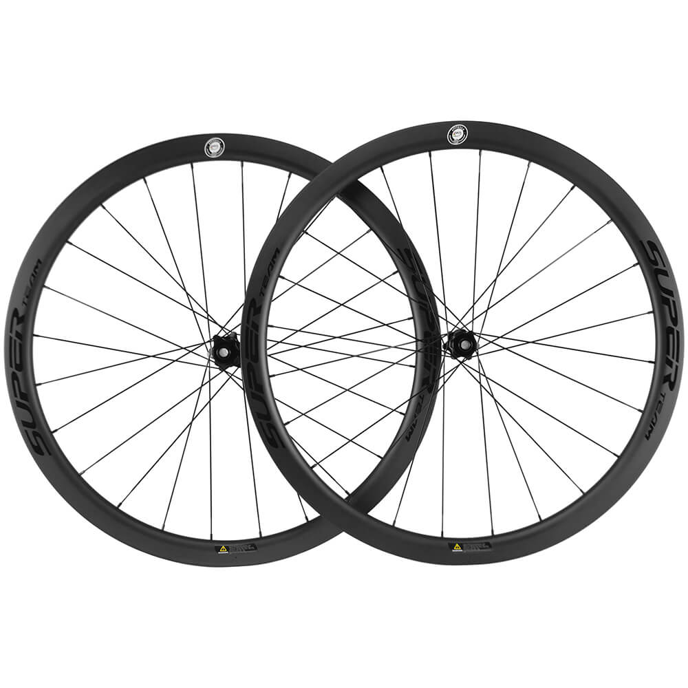 Classic Series D25 - 38 Carbon Wheelset DISC Brake Ceramic Bearings - Superteam Wheels