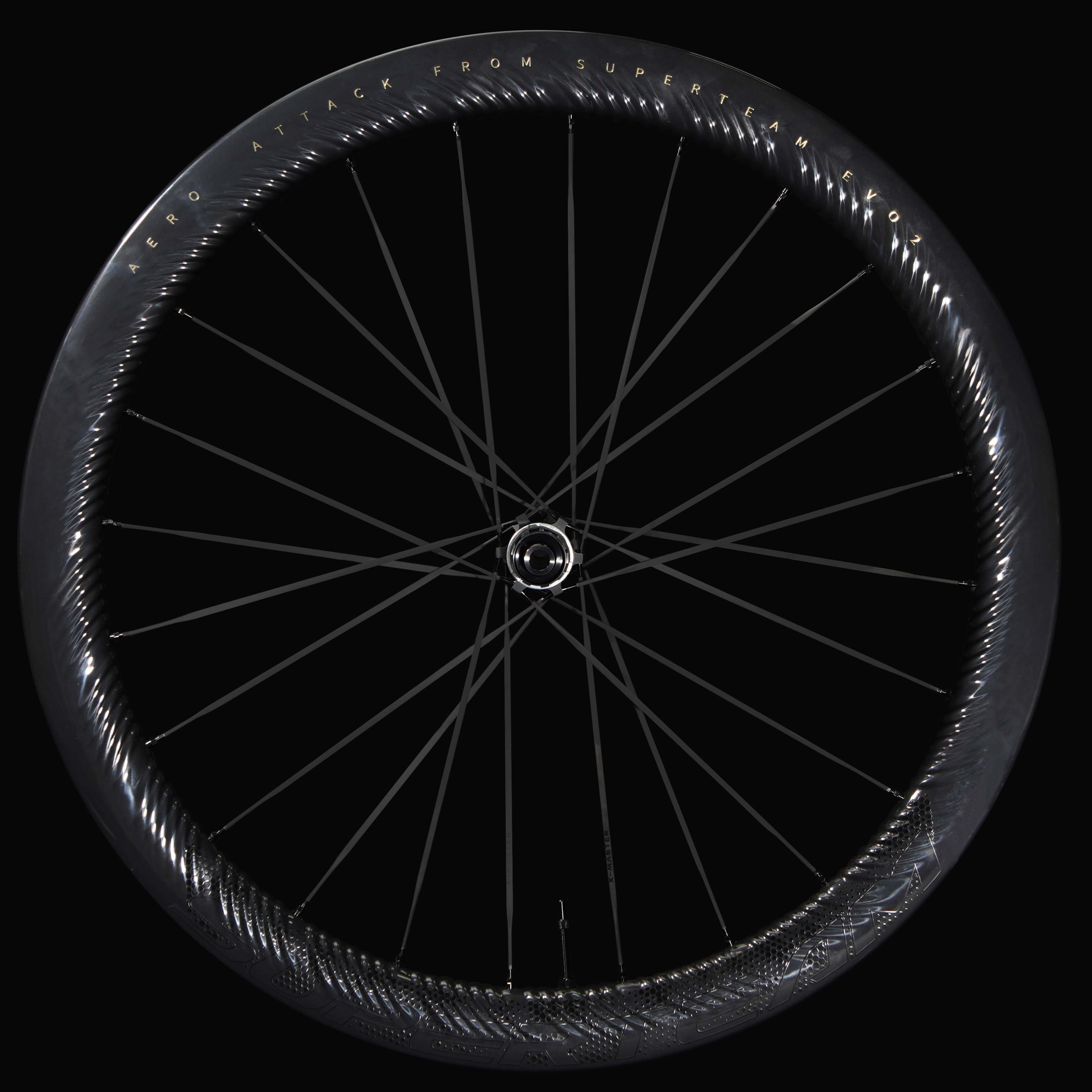 S - ALL Carbon EVO Ⅱ D30 - 50 DISC Brake Black Decals - Superteam Wheels
