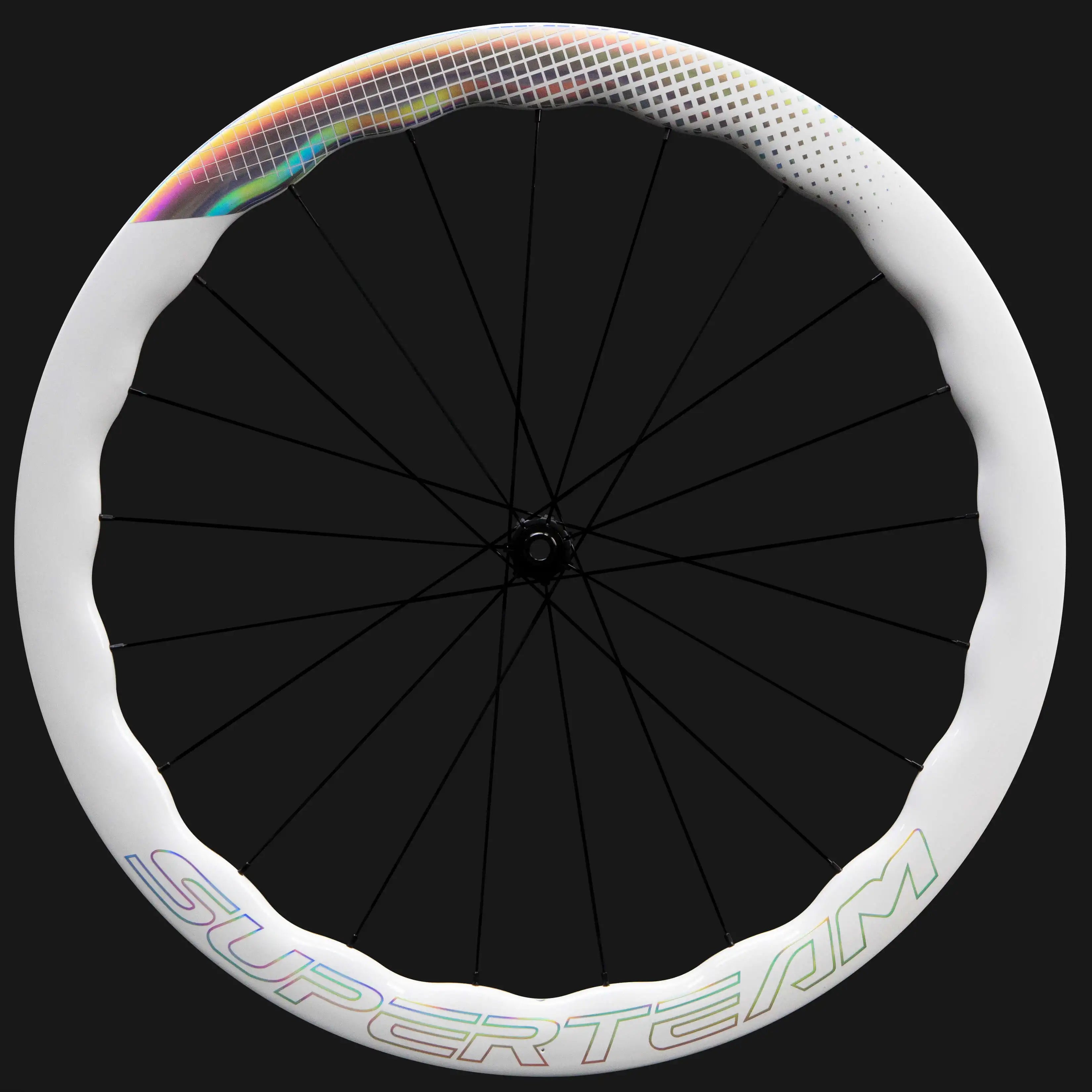 Classic PRO D28 - 50 DISC Brake Shine Decals White Rim - Superteam Wheels