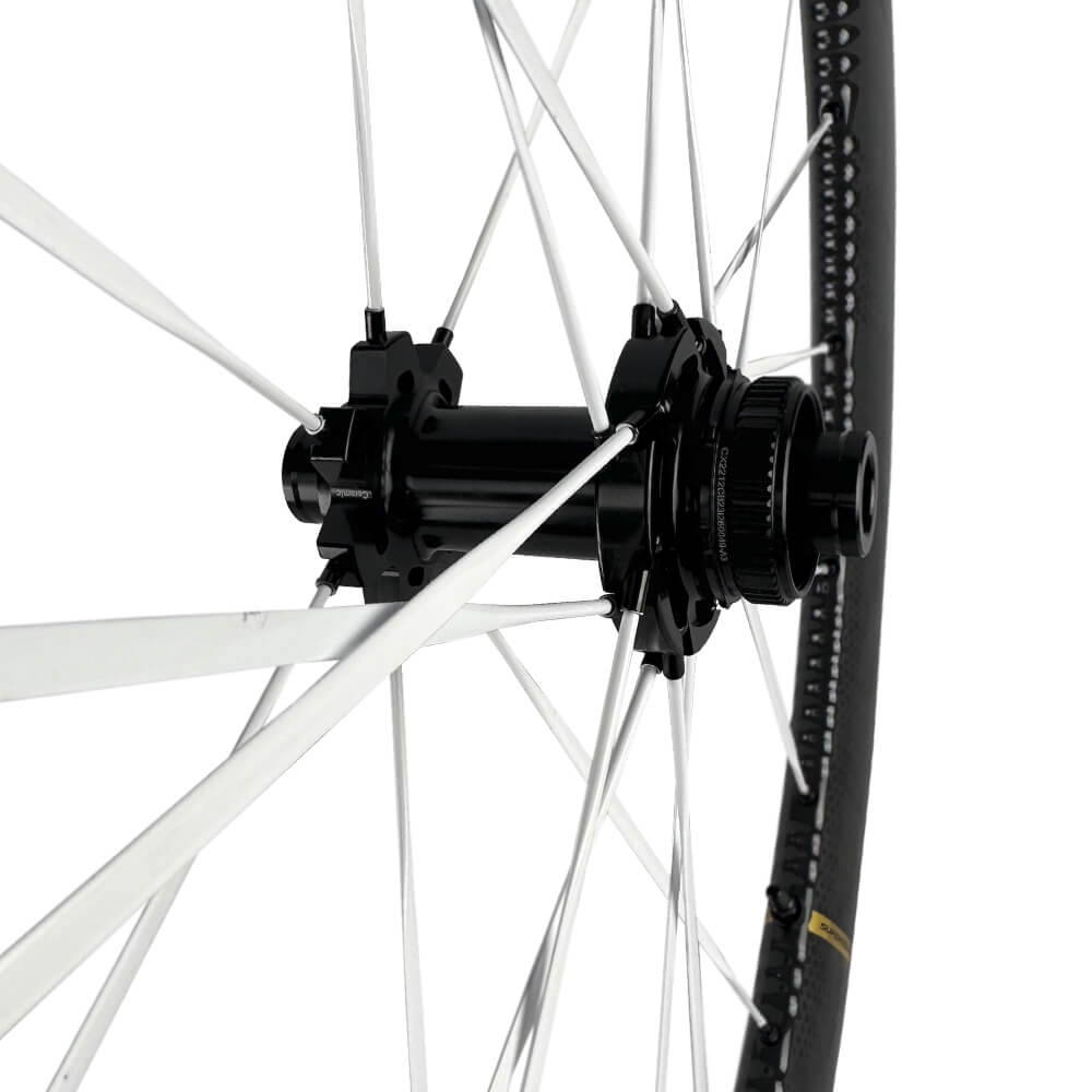 S - ALL Carbon EVO D28 - 50 DISC Brake White Spokes - Superteam Wheels