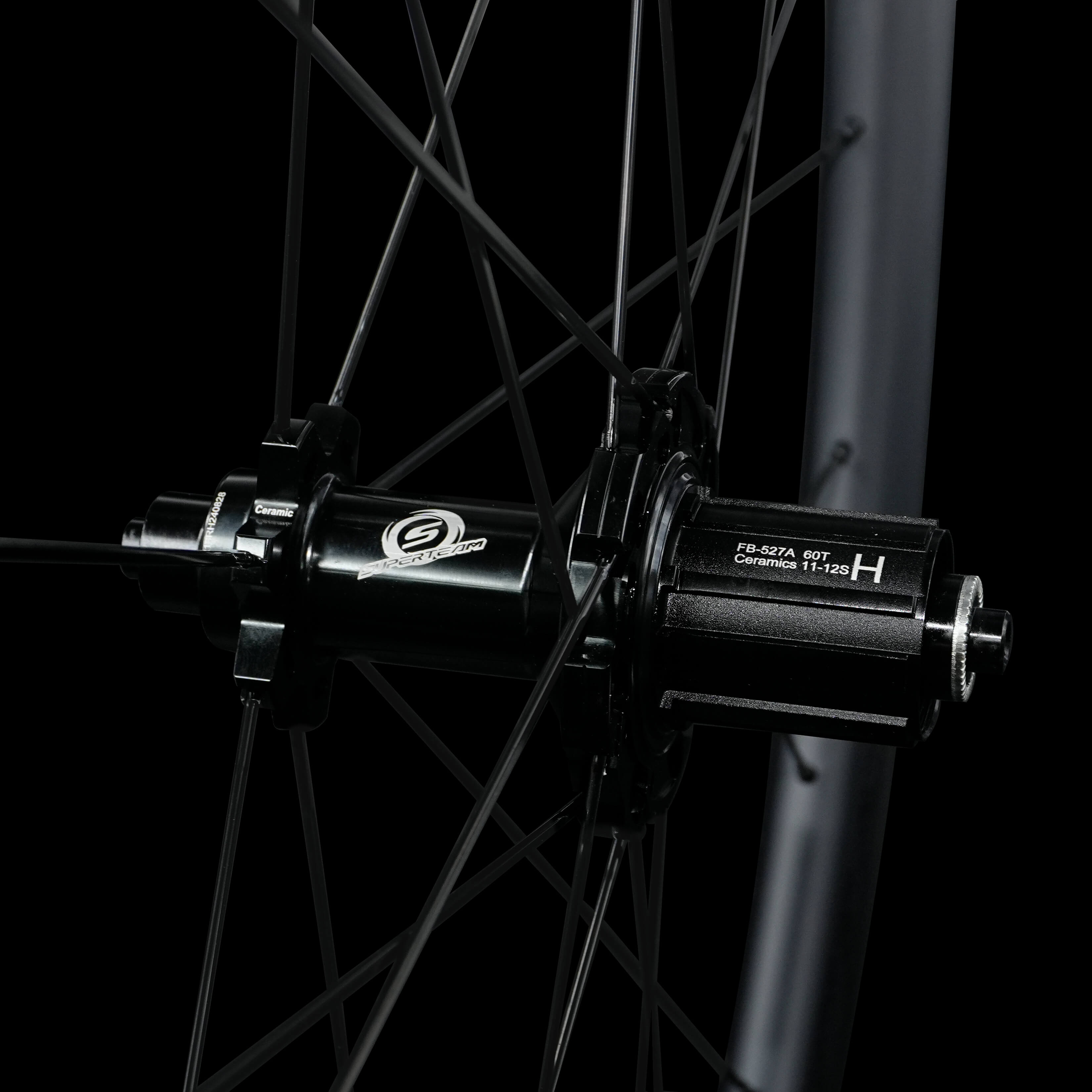 Classic PRO R25-60 Carbon Wheelset RIM Brake Black Decals