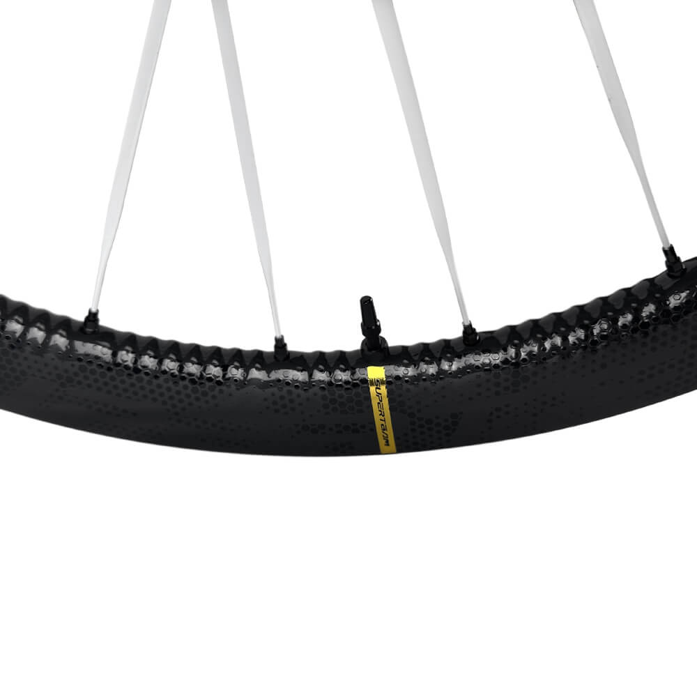 S - ALL Carbon EVO D28 - 50 DISC Brake White Spokes - Superteam Wheels
