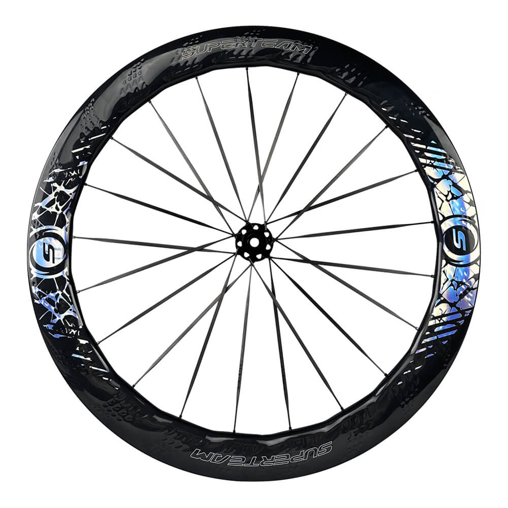 S - ALL Carbon Ultra Nazar Boncugu D30 - 50 DISC Brake Silver Decals - Superteam Wheels