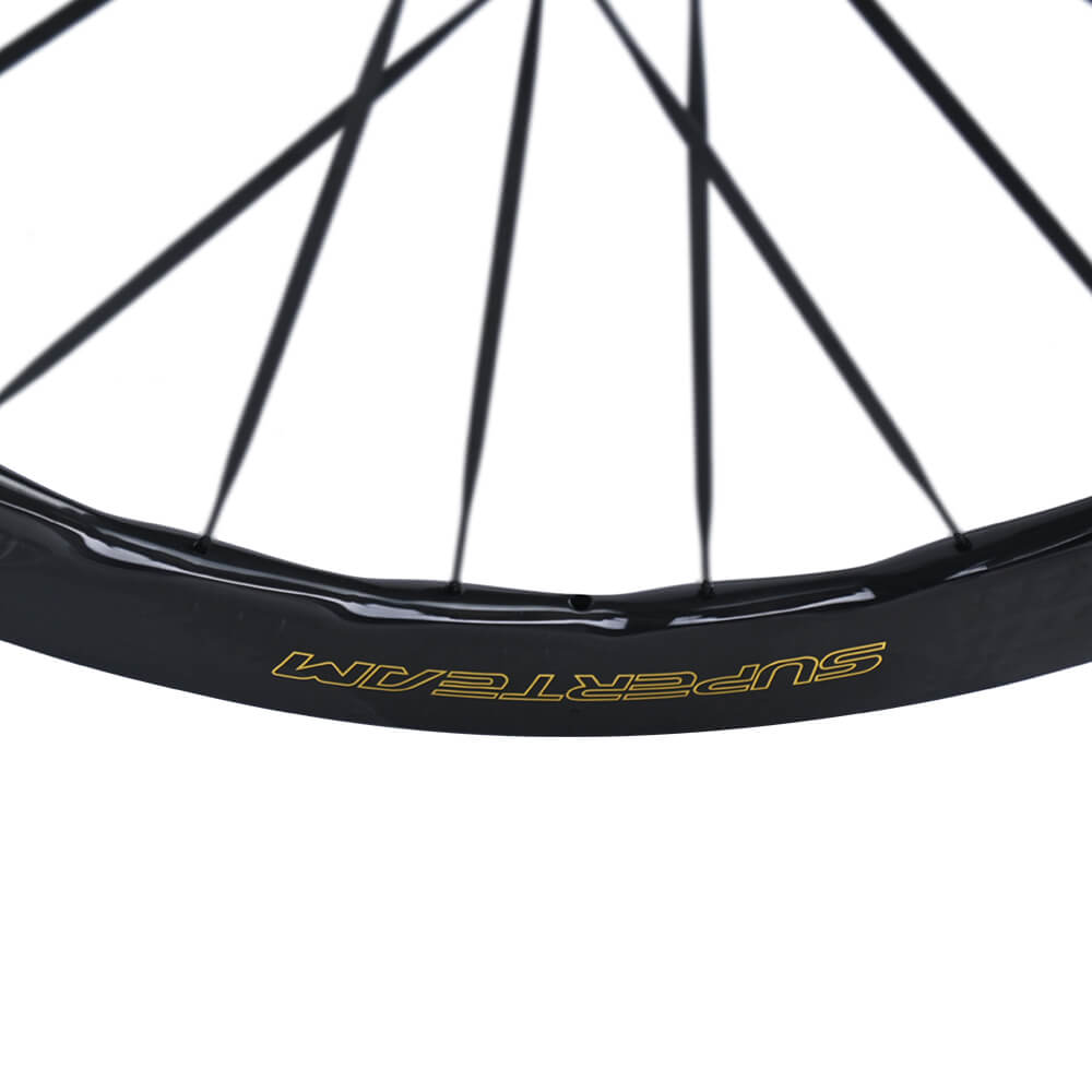S - ALL Carbon Ultra Nazar Boncugu D28 - 50 DISC Brake Gold Decals - Superteam Wheels
