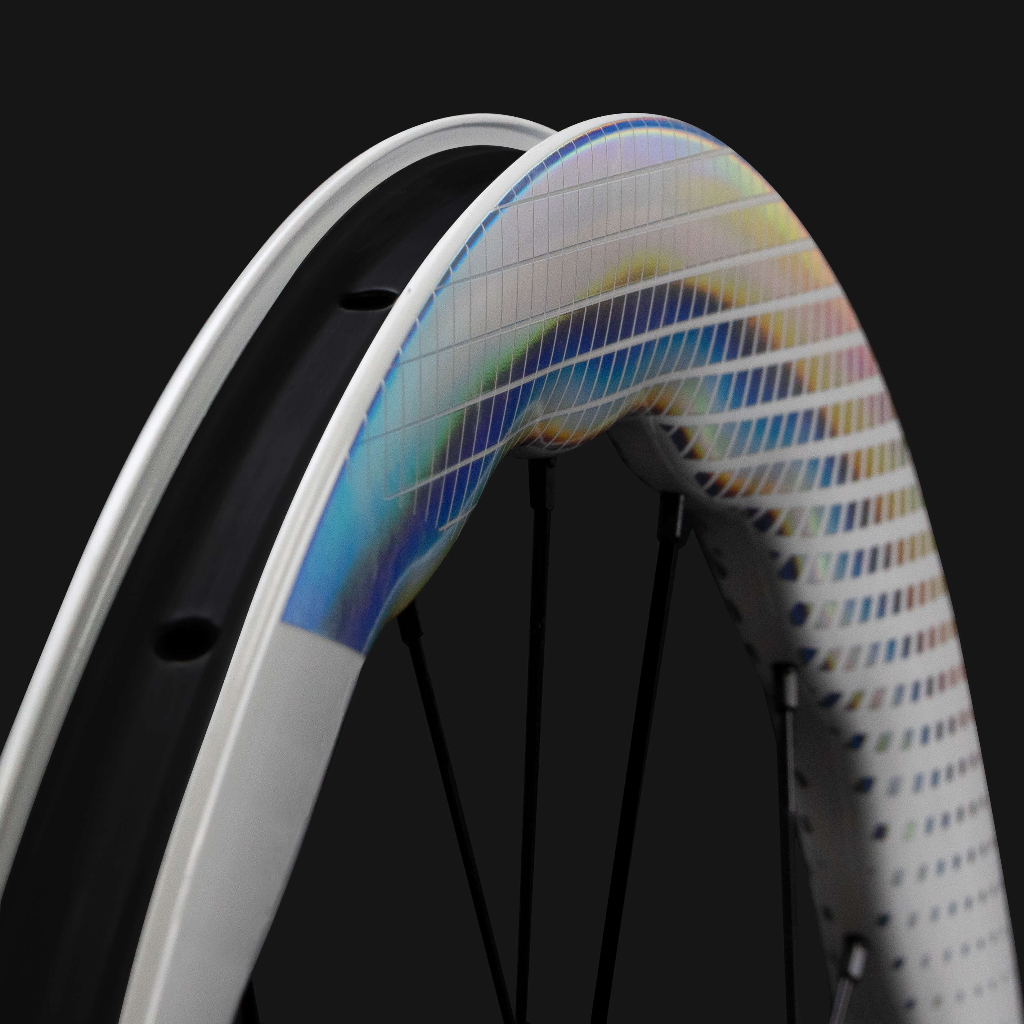 Classic PRO D28 - 50 DISC Brake Shine Decals White Rim - Superteam Wheels