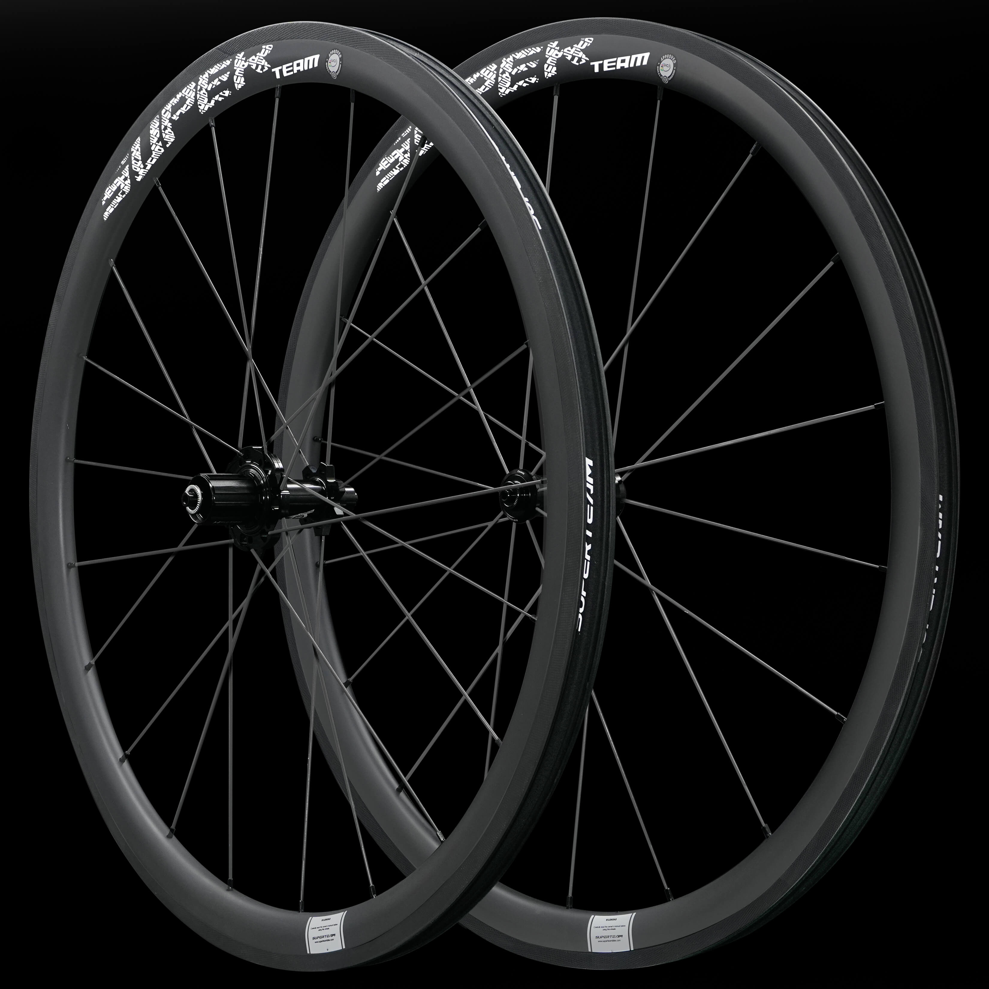 Classic PRO R25-38 Carbon Wheelset RIM Brake White Decals