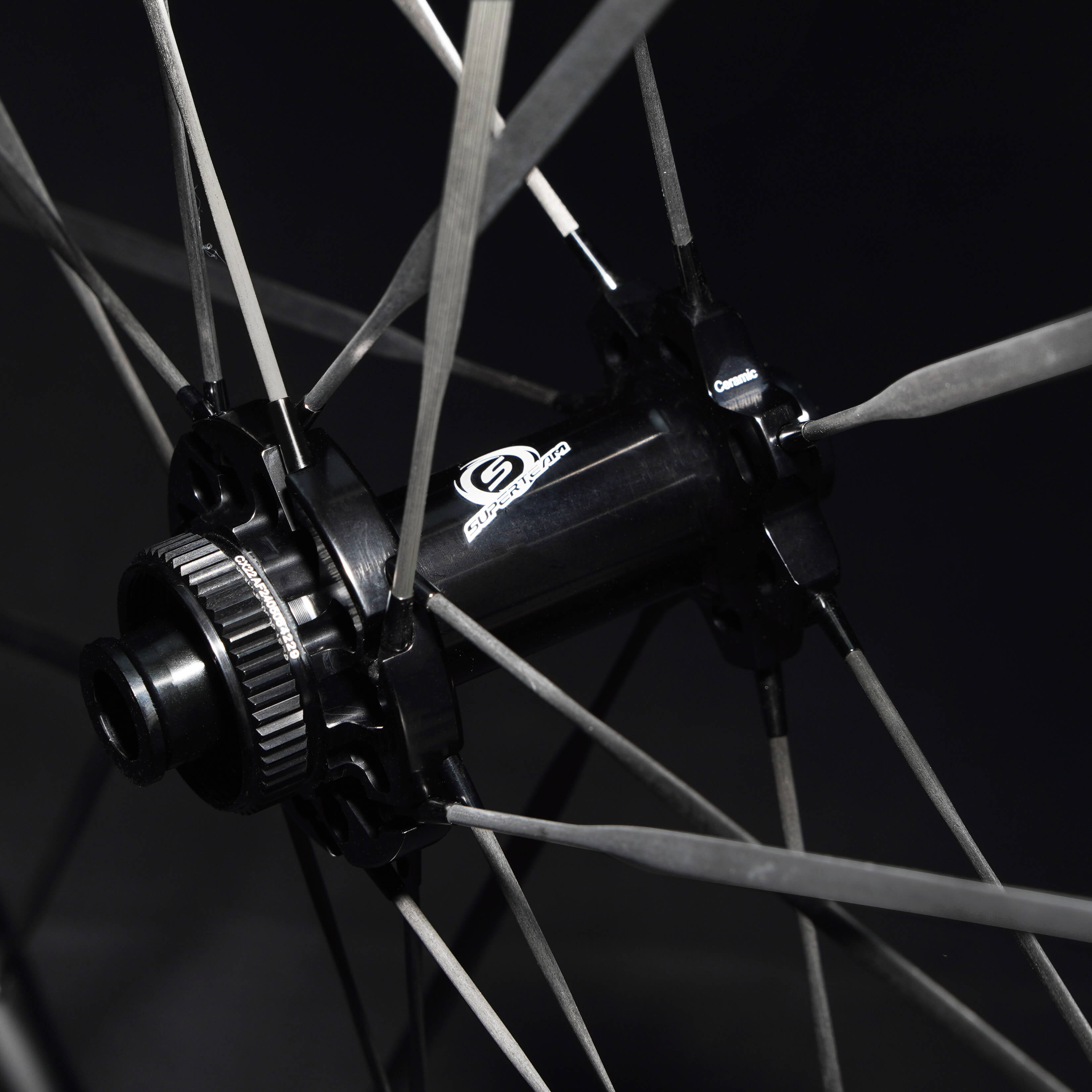 S - ALL Carbon Ultra D28 - 50 DISC Brake Silver Decals - Superteam Wheels