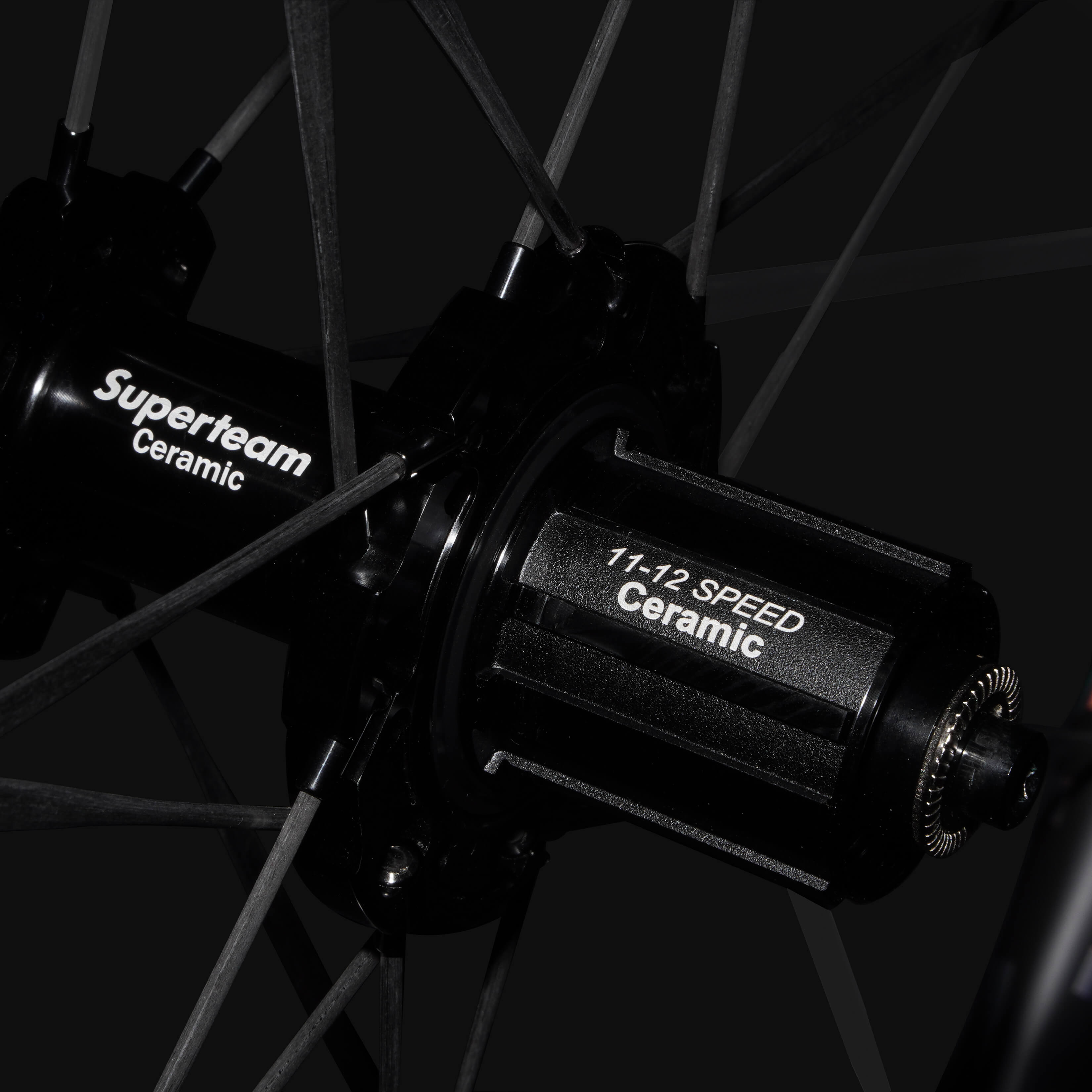 S - ALL Carbon Ultra R25 - 50 RIM Brake Silver Decals - Superteam Wheels