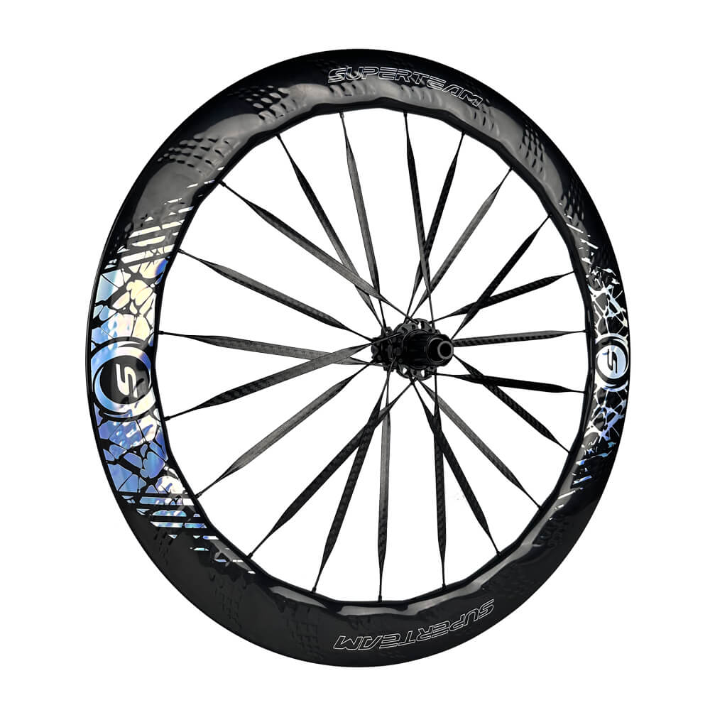 S - ALL Carbon Ultra Nazar Boncugu D30 - 50 DISC Brake Silver Decals - Superteam Wheels