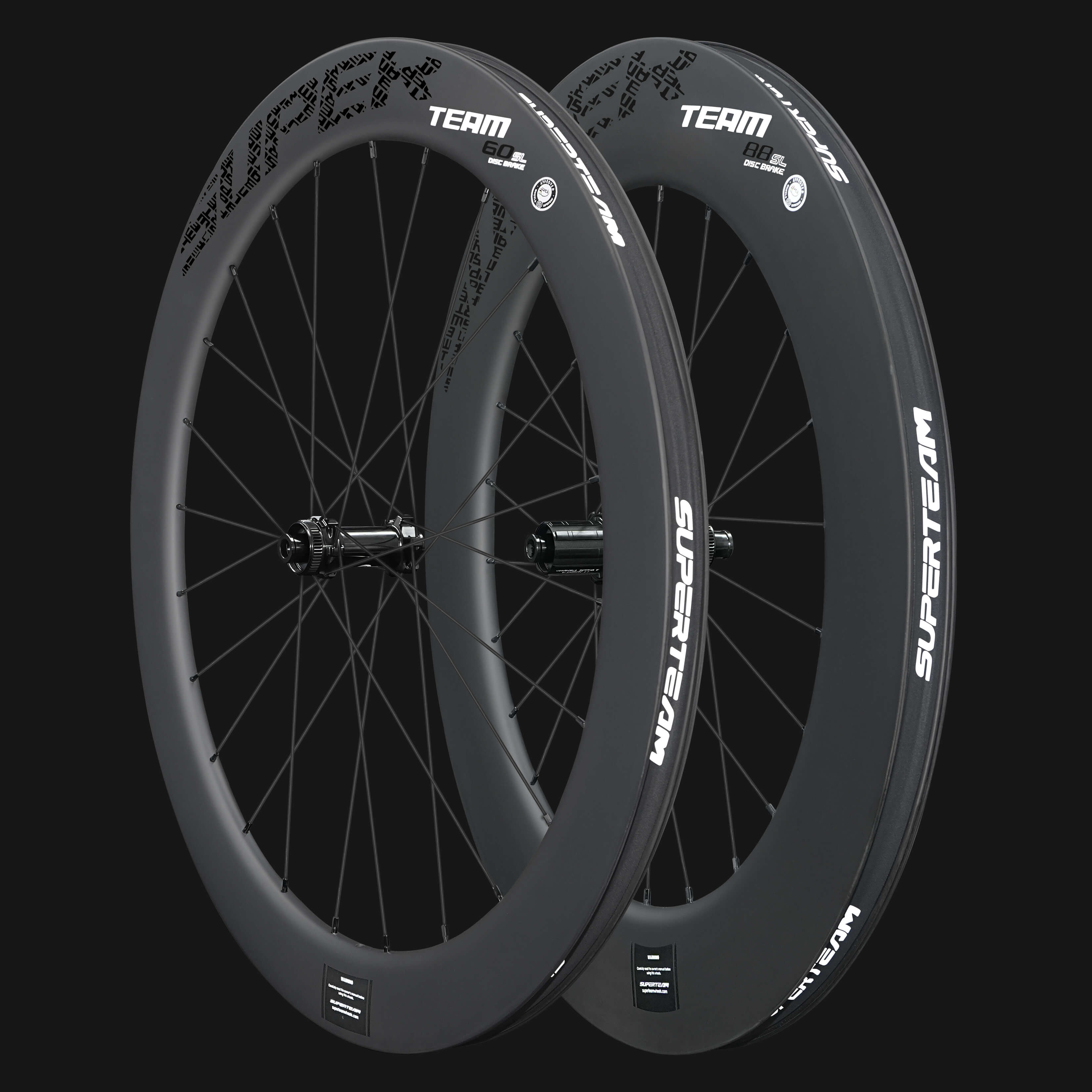 Classic PRO D28-60/88 Disc Brake Black Decals PILLAR WING21 Spokes