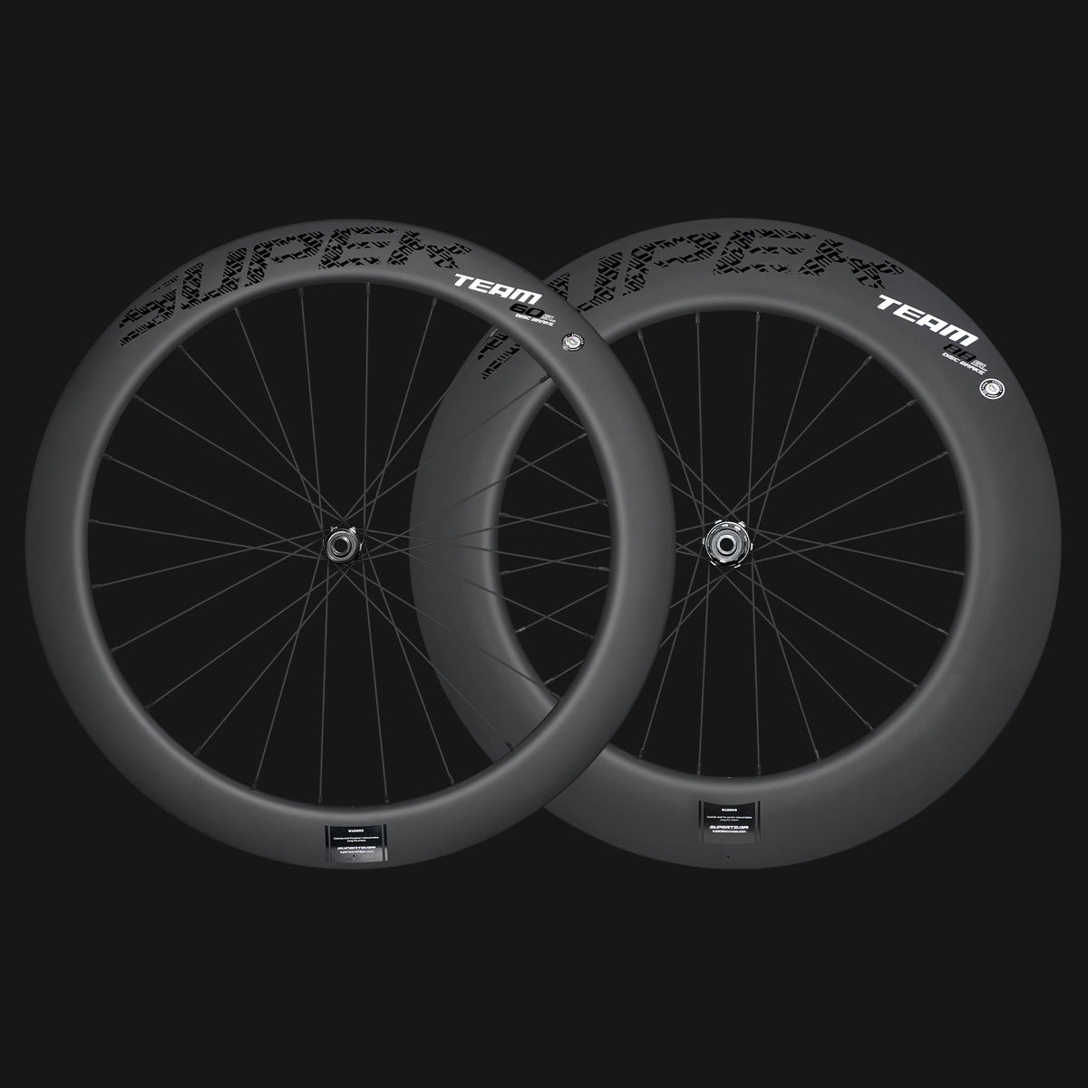 Autocollants noirs pour freins à disque Classic PRO D28-60/88, rayons PILLAR WING21