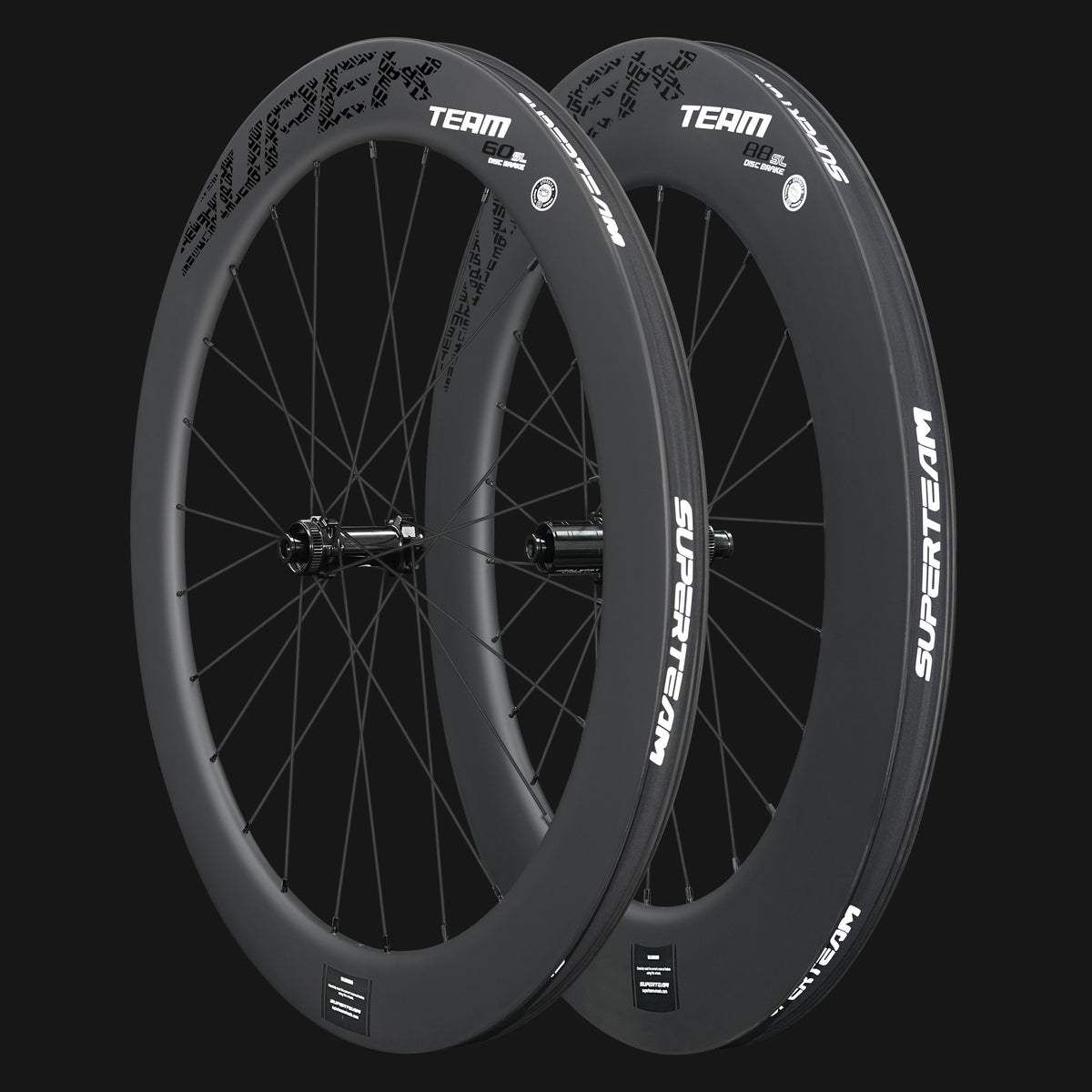 Classic PRO D28-60/88 Disc Brake Black Decals PILLAR WING21 Spokes
