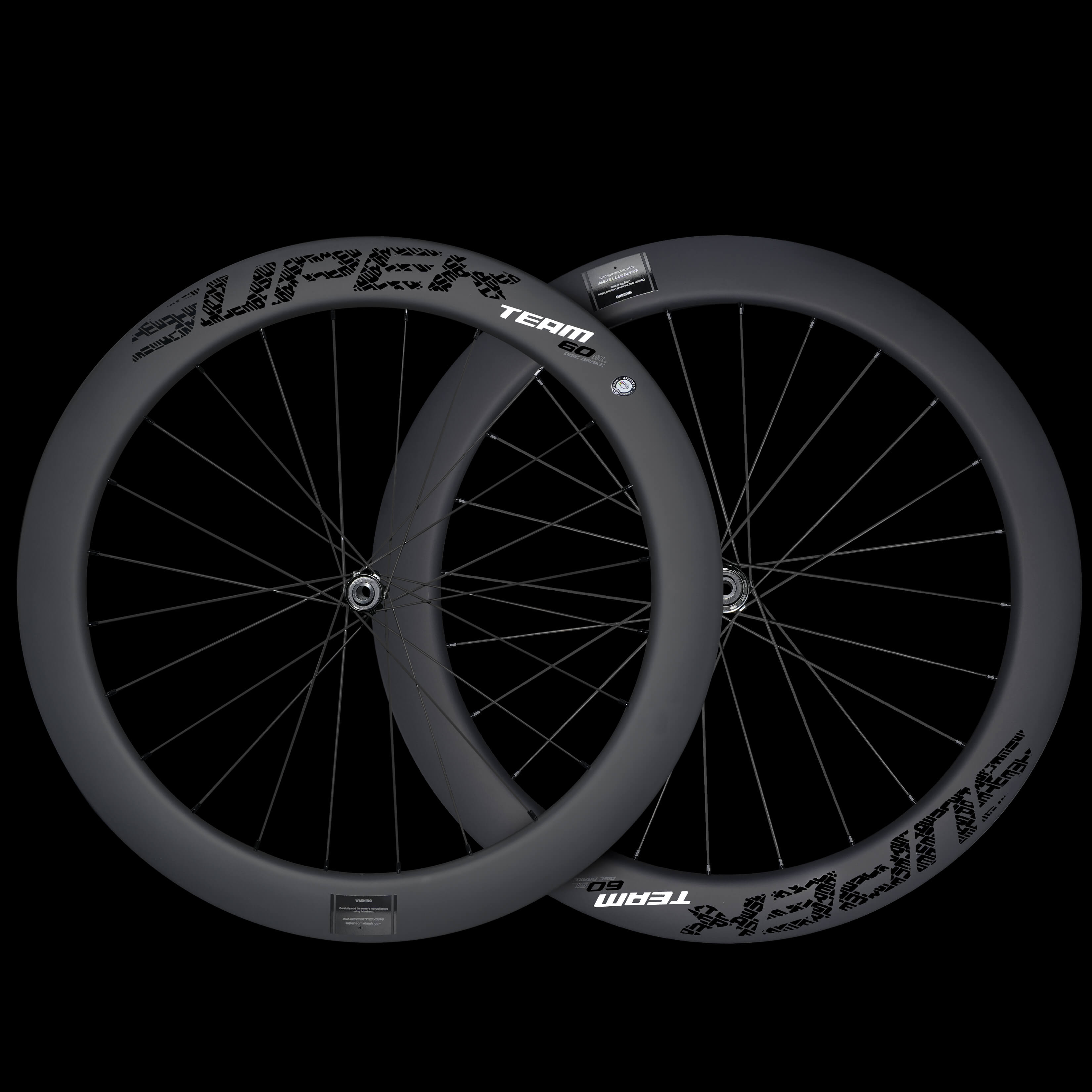 Classic PRO D28-60 Disc Brake Black Decals PILLAR WING21 Spokes