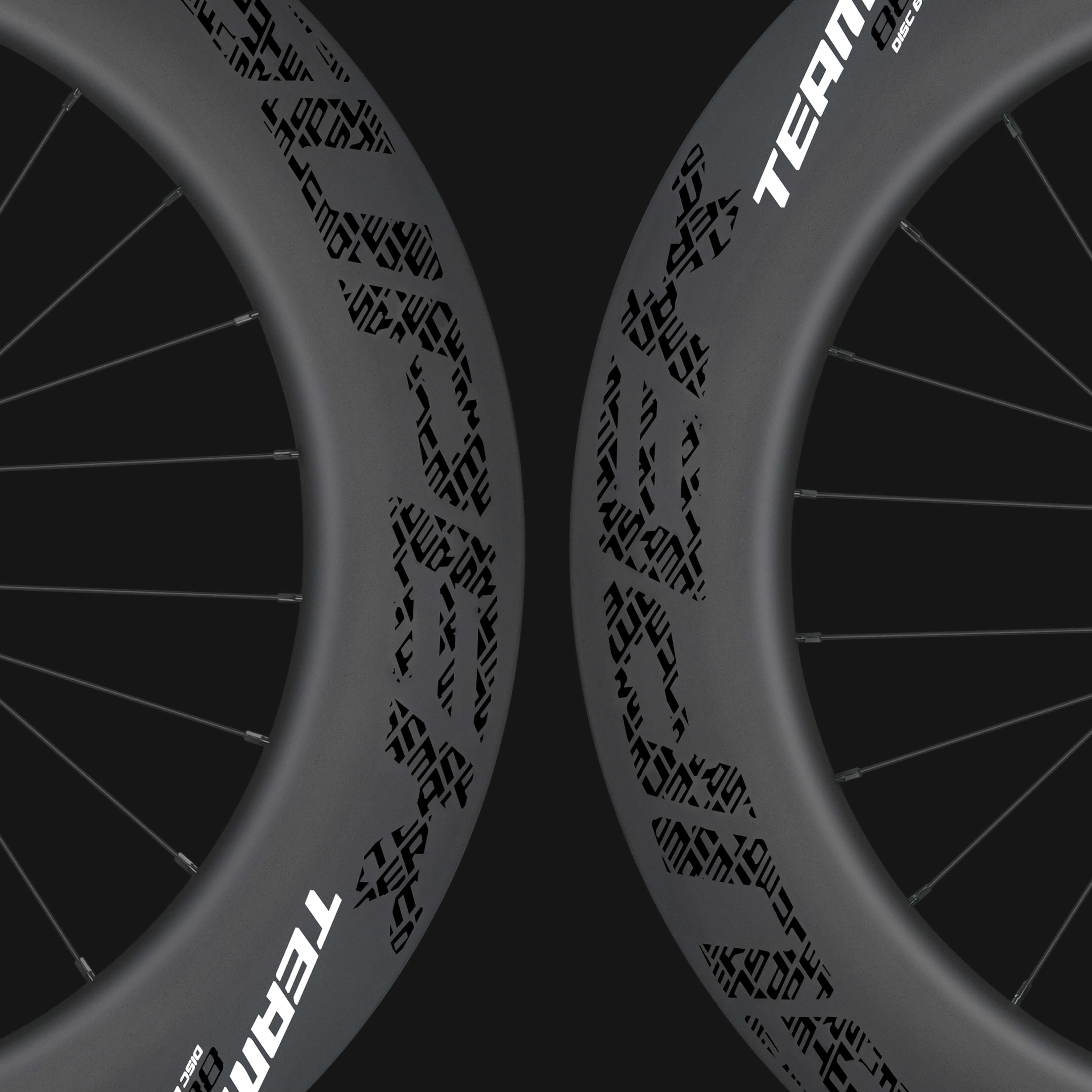 Classic PRO D28-88 Disc Brake Black Decals PILLAR WING21 Spokes