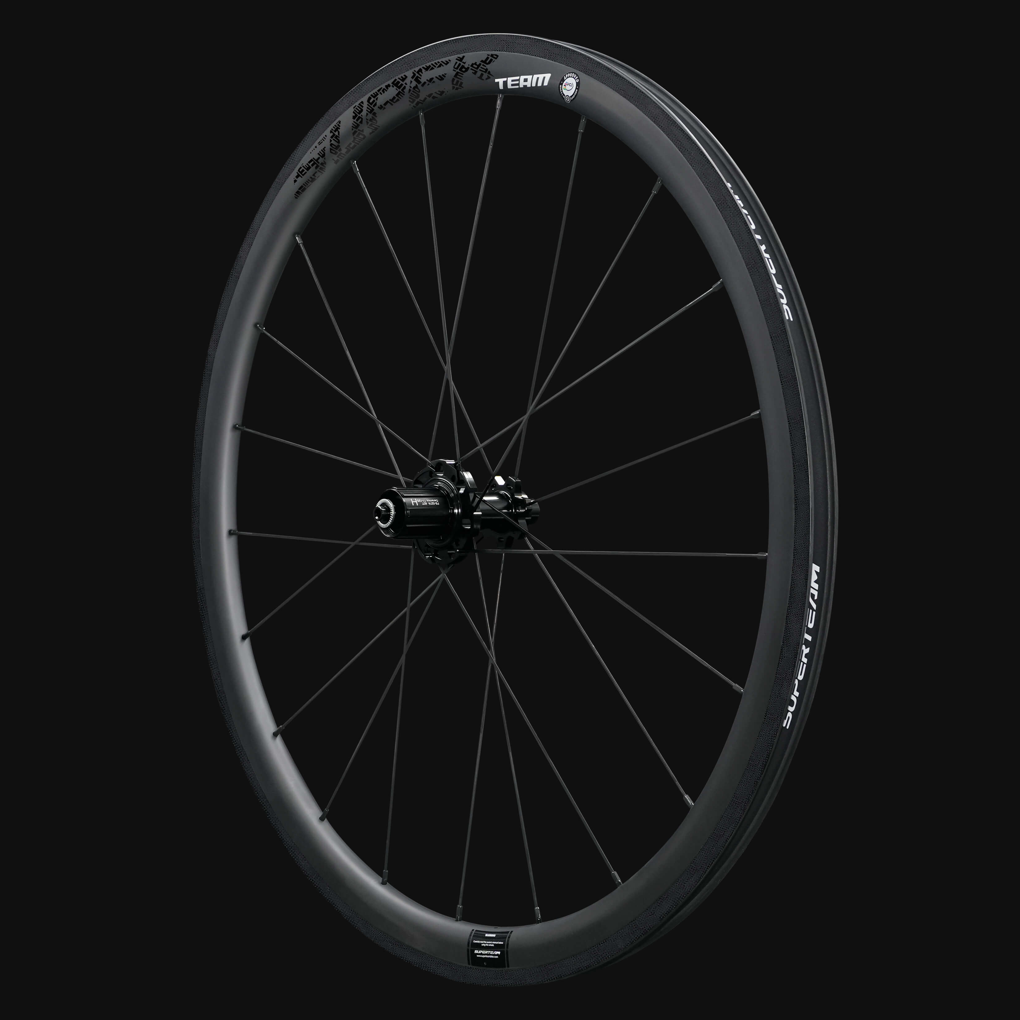 Classic PRO R25-38 Carbon Wheelset RIM Brake Black Decals