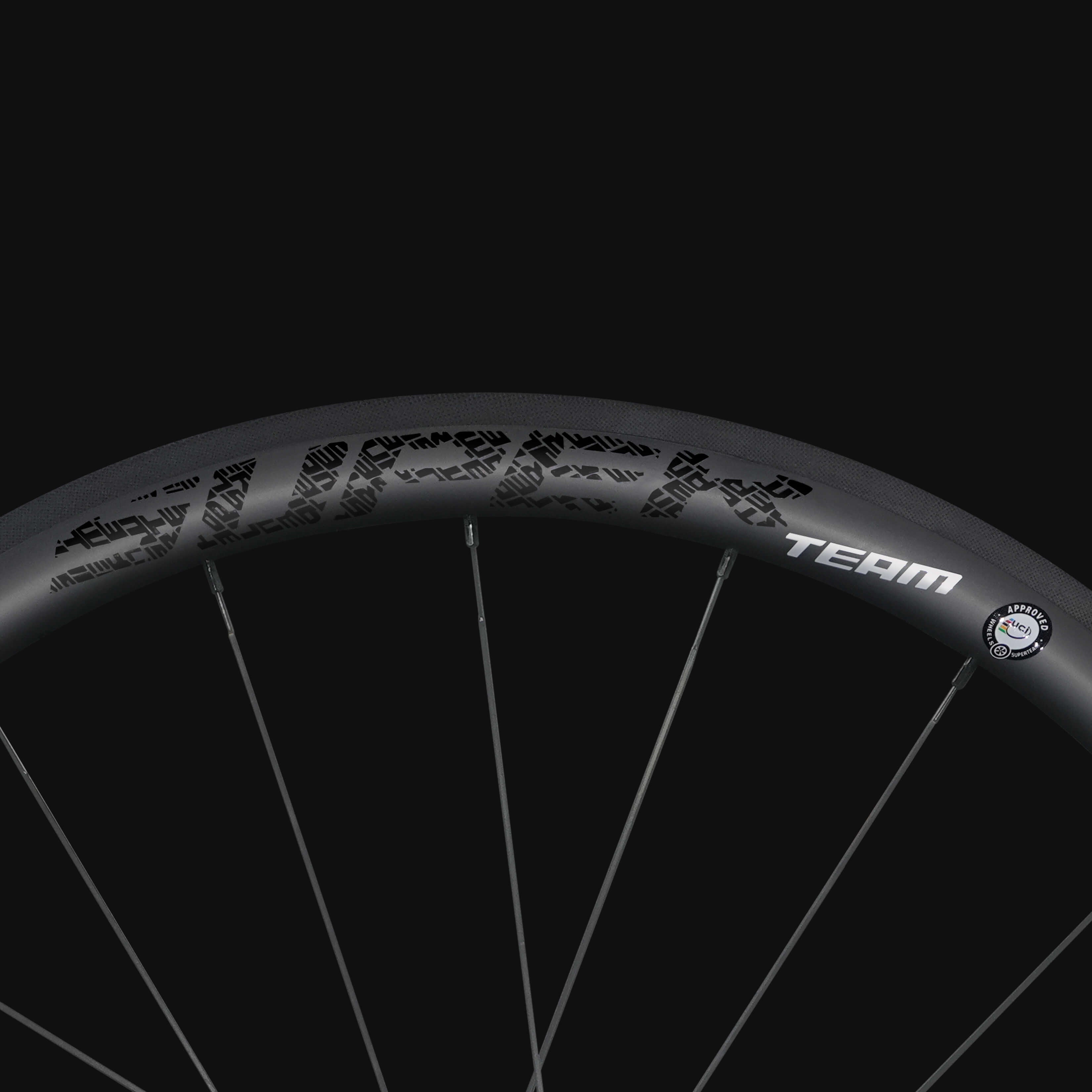 Classic PRO R25-38 Carbon Wheelset RIM Brake Black Decals