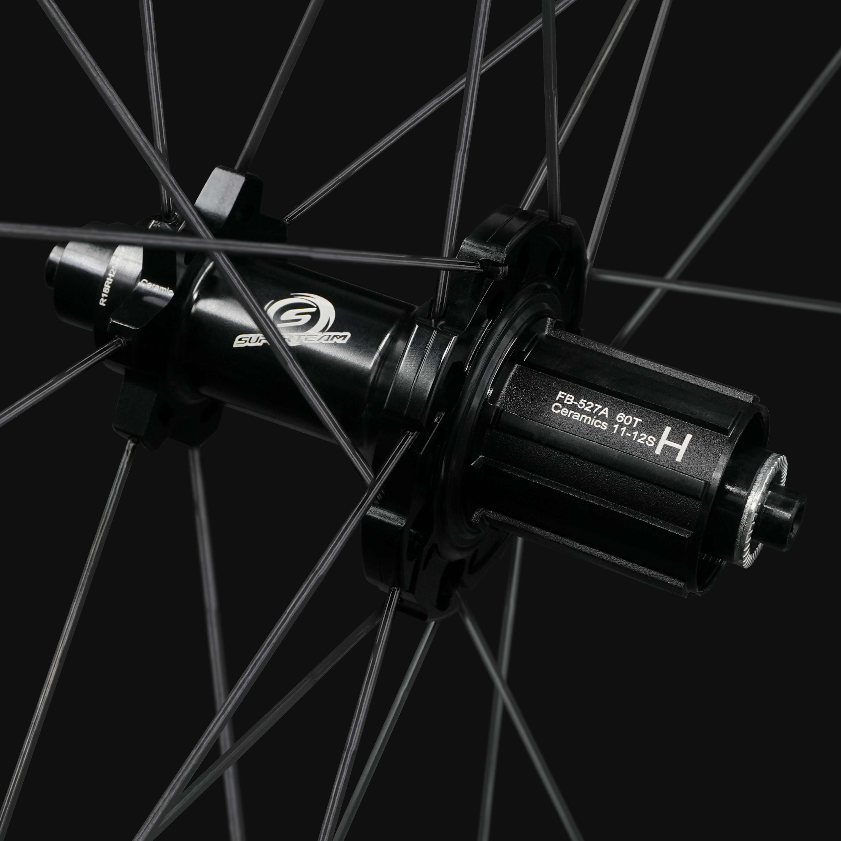 Classic PRO R25-38 Carbon Wheelset RIM Brake Black Decals