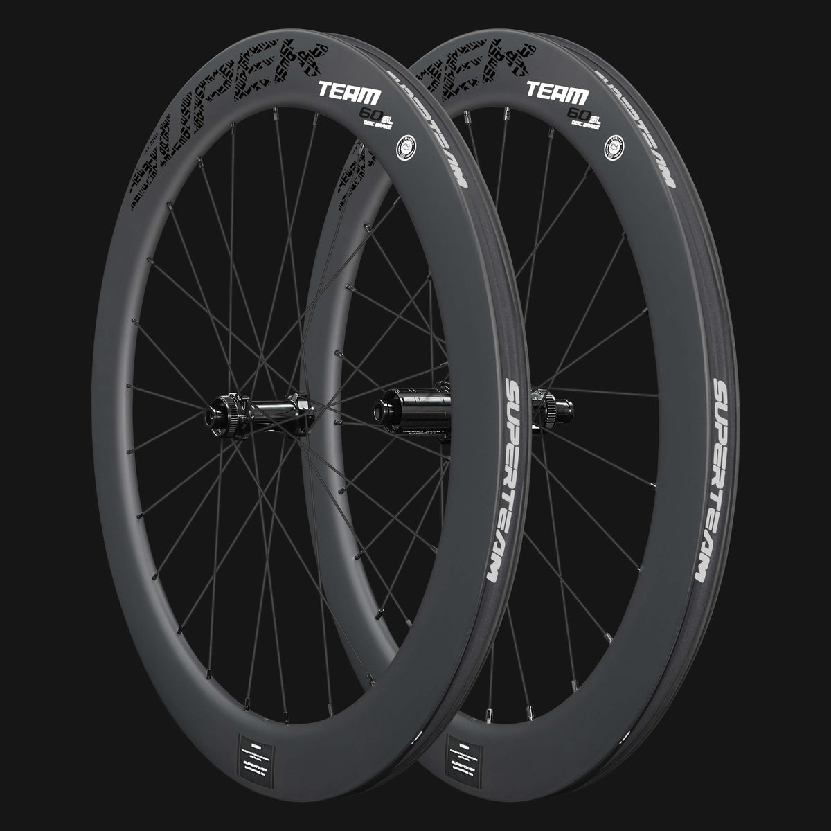 Classic PRO D28-60 Disc Brake Black Decals PILLAR WING21 Spokes