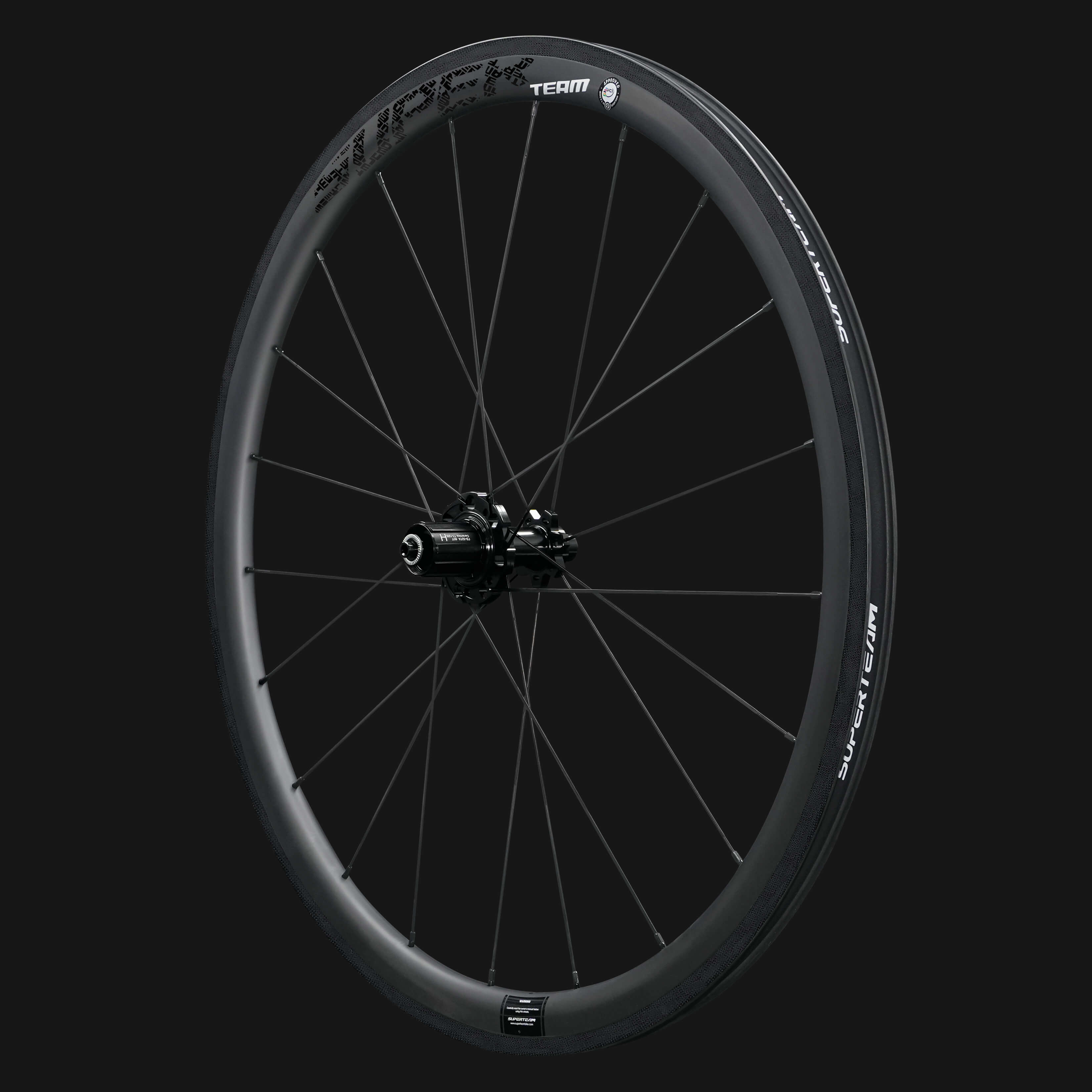 Road Bike Classic PRO R25-38 Carbon Wheelset RIM Brake Black Decals