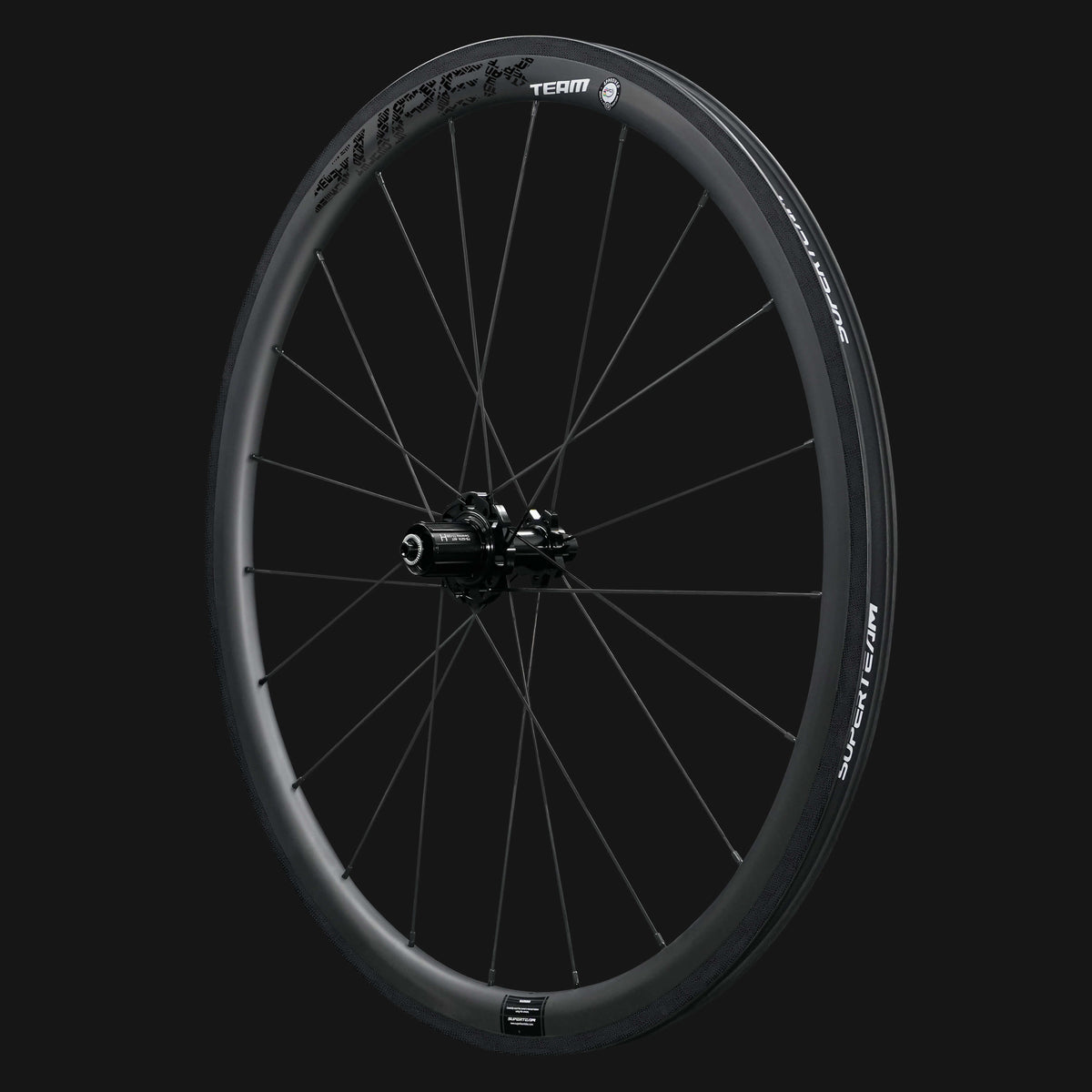 Conjunto de rodas de carbono Classic PRO R25-38 RIM Brake Black Decals