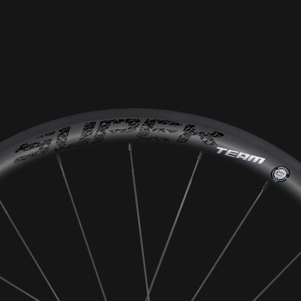 Conjunto de rodas de carbono Classic PRO R25-38 RIM Brake Black Decals