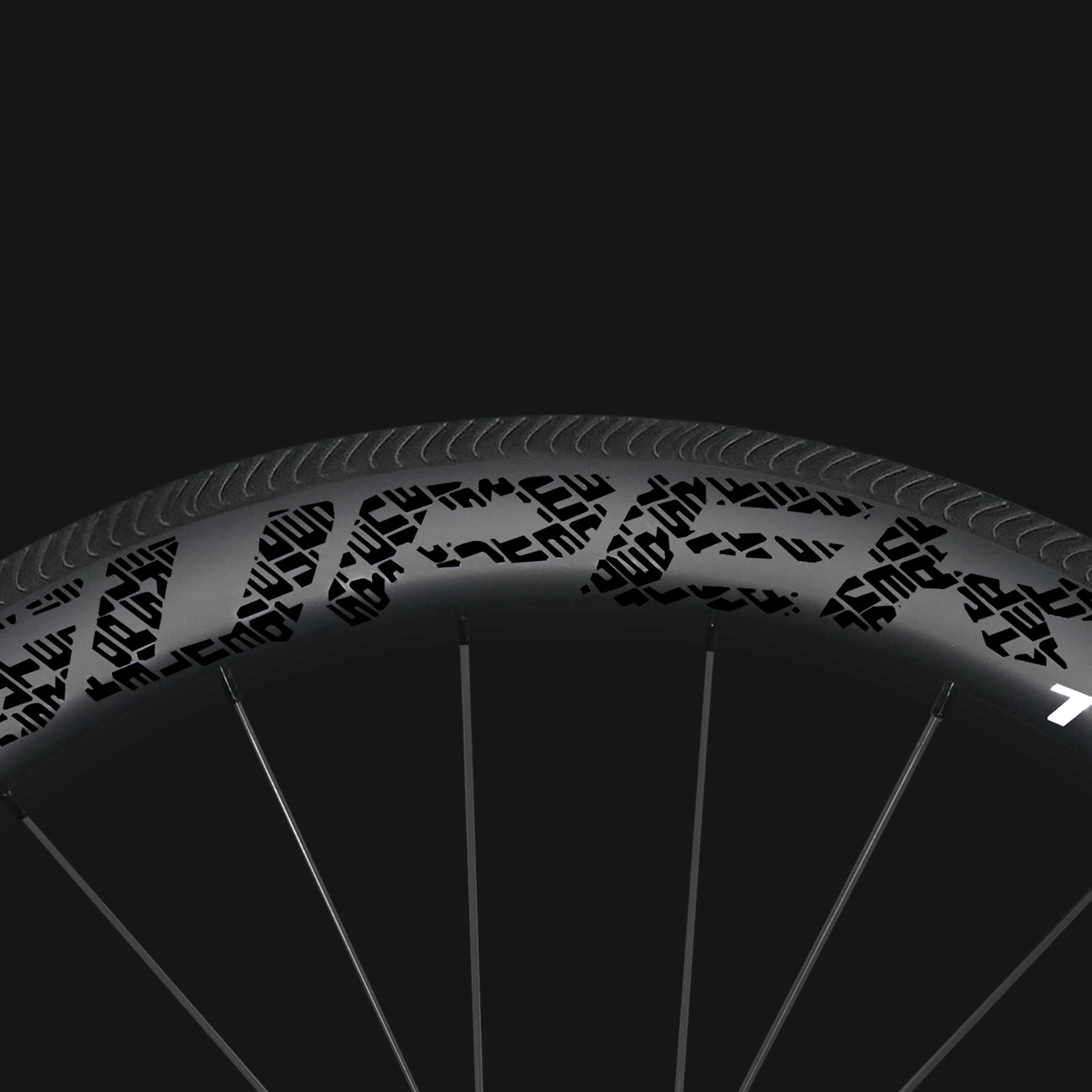 Classic PRO R25-50 Carbon Wheelset RIM Brake Black Decals