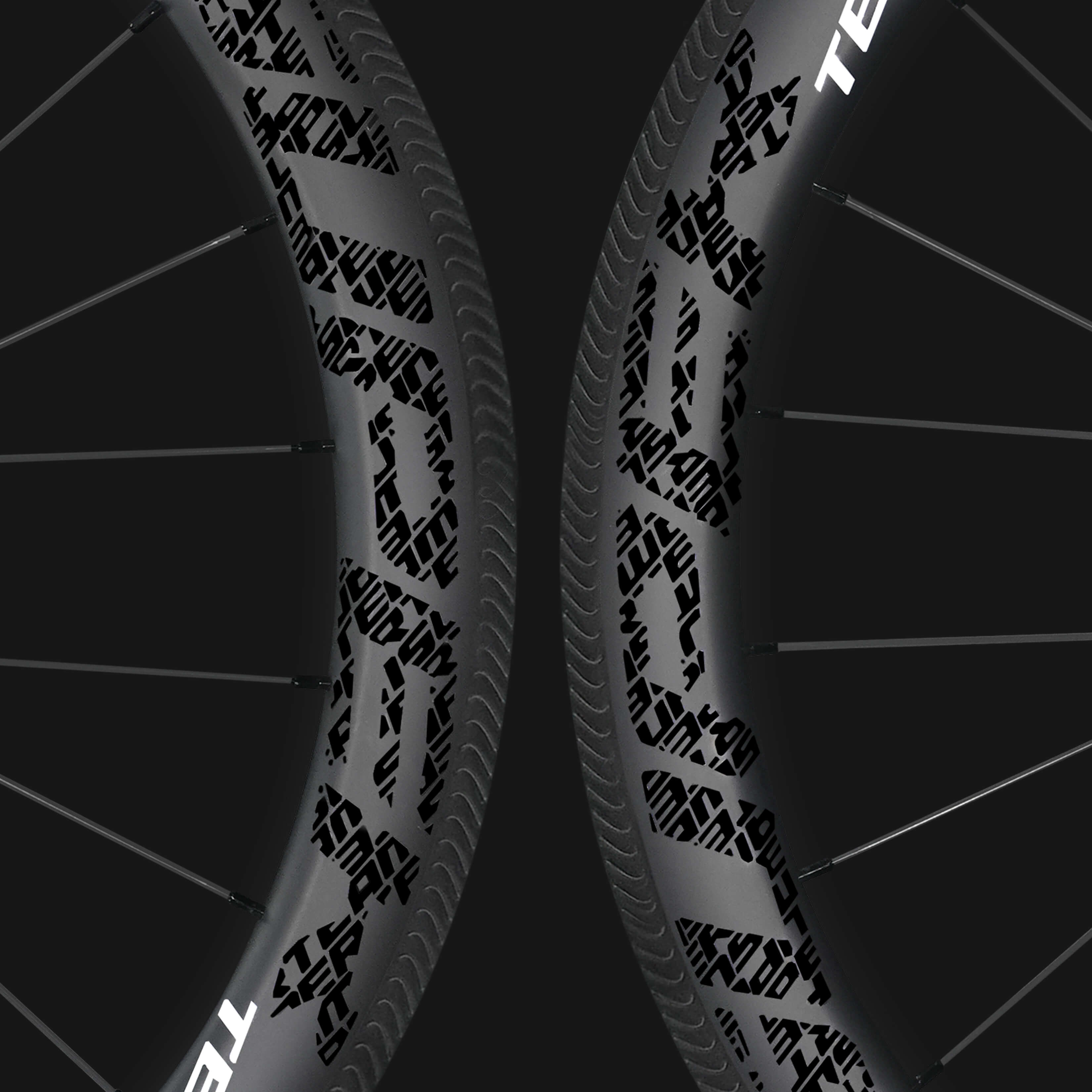 Classic PRO R25-50 Carbon Wheelset RIM Brake Black Decals