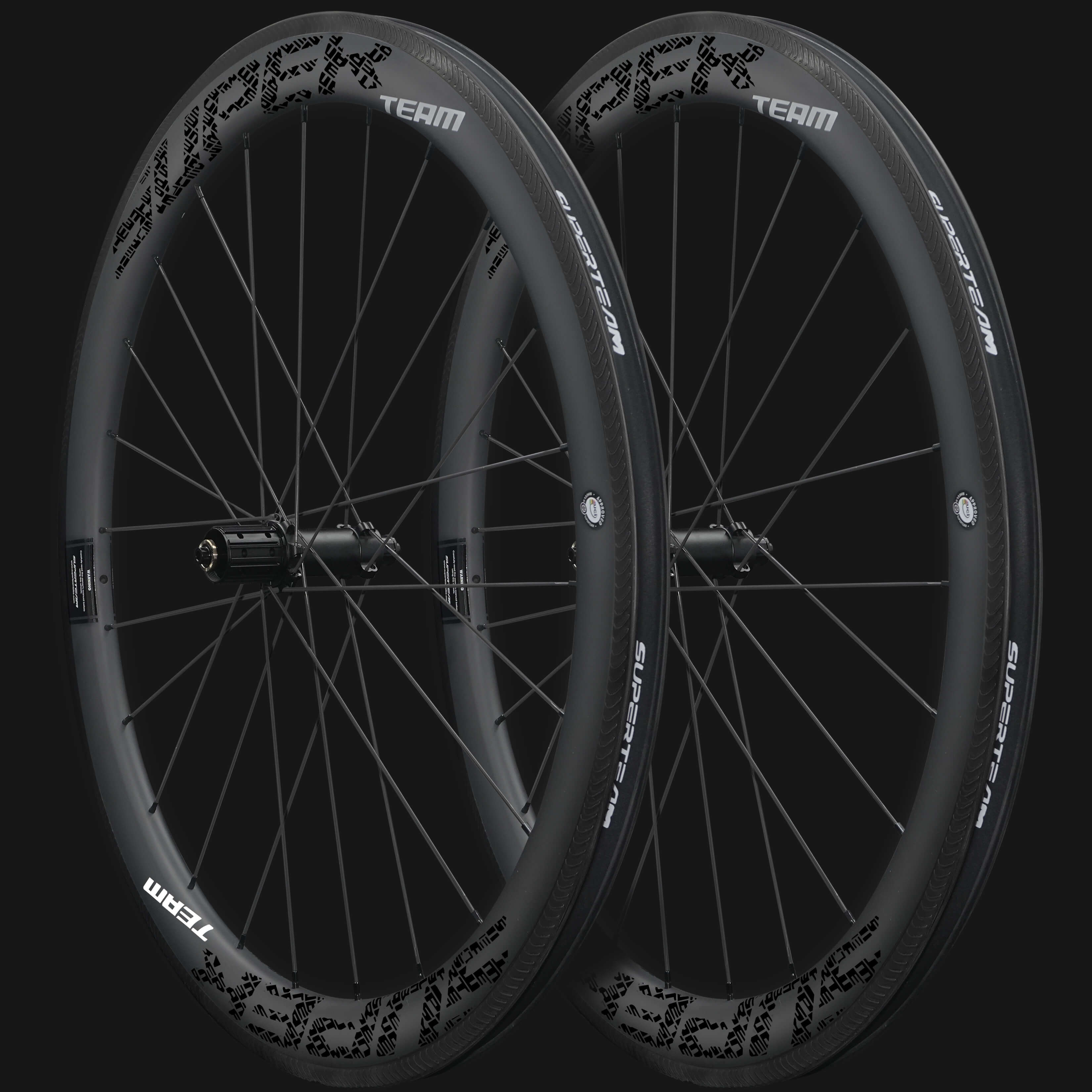 Classic PRO R25-50 Carbon Wheelset RIM Brake Black Decals
