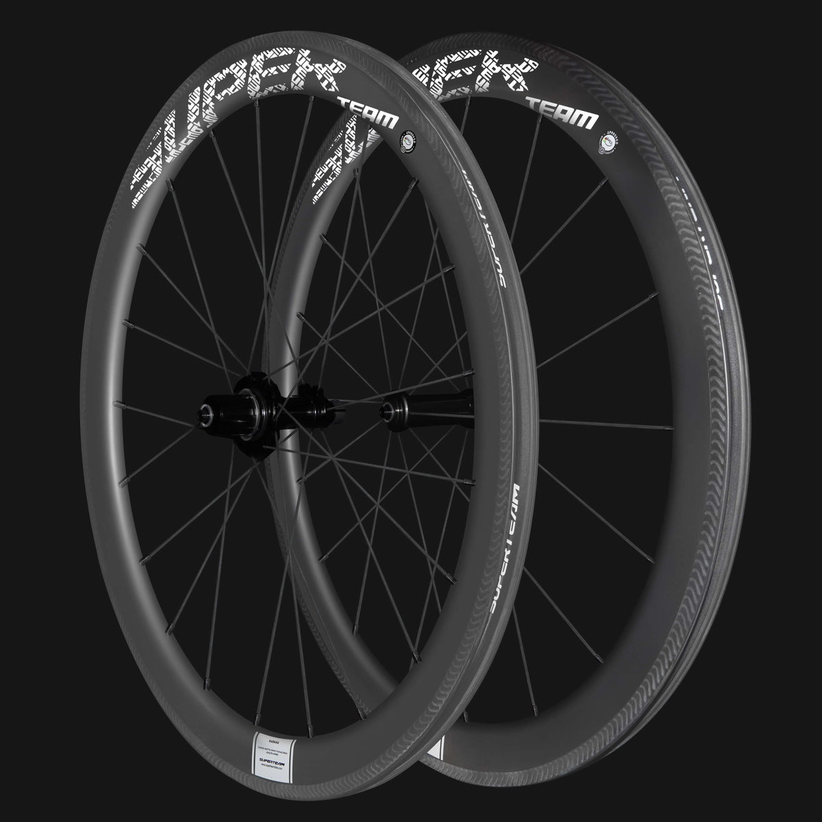Conjunto de rodas de carbono Classic PRO R25-50 RIM Brake White Decals