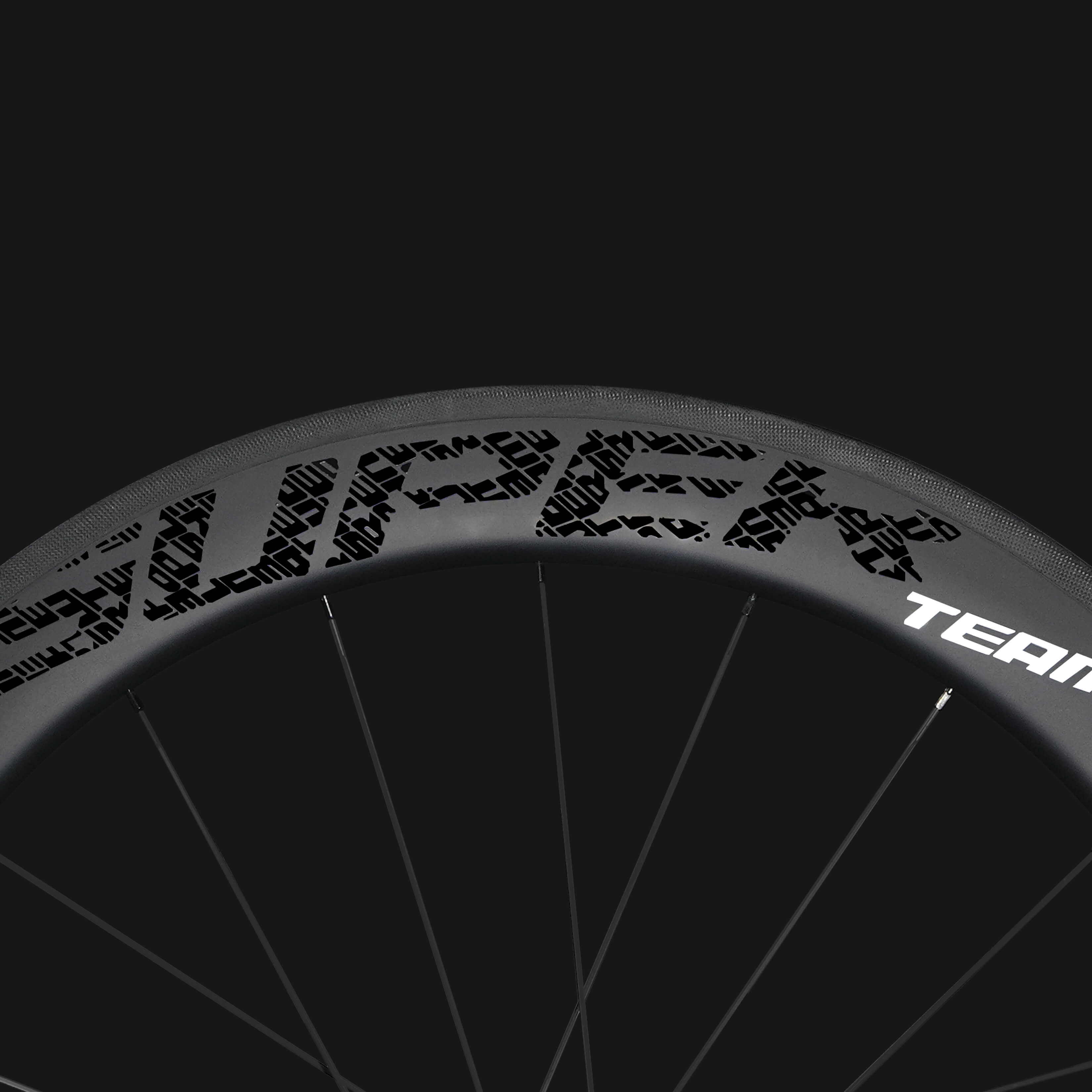 Classic PRO R25-60 Carbon Wheelset RIM Brake Black Decals