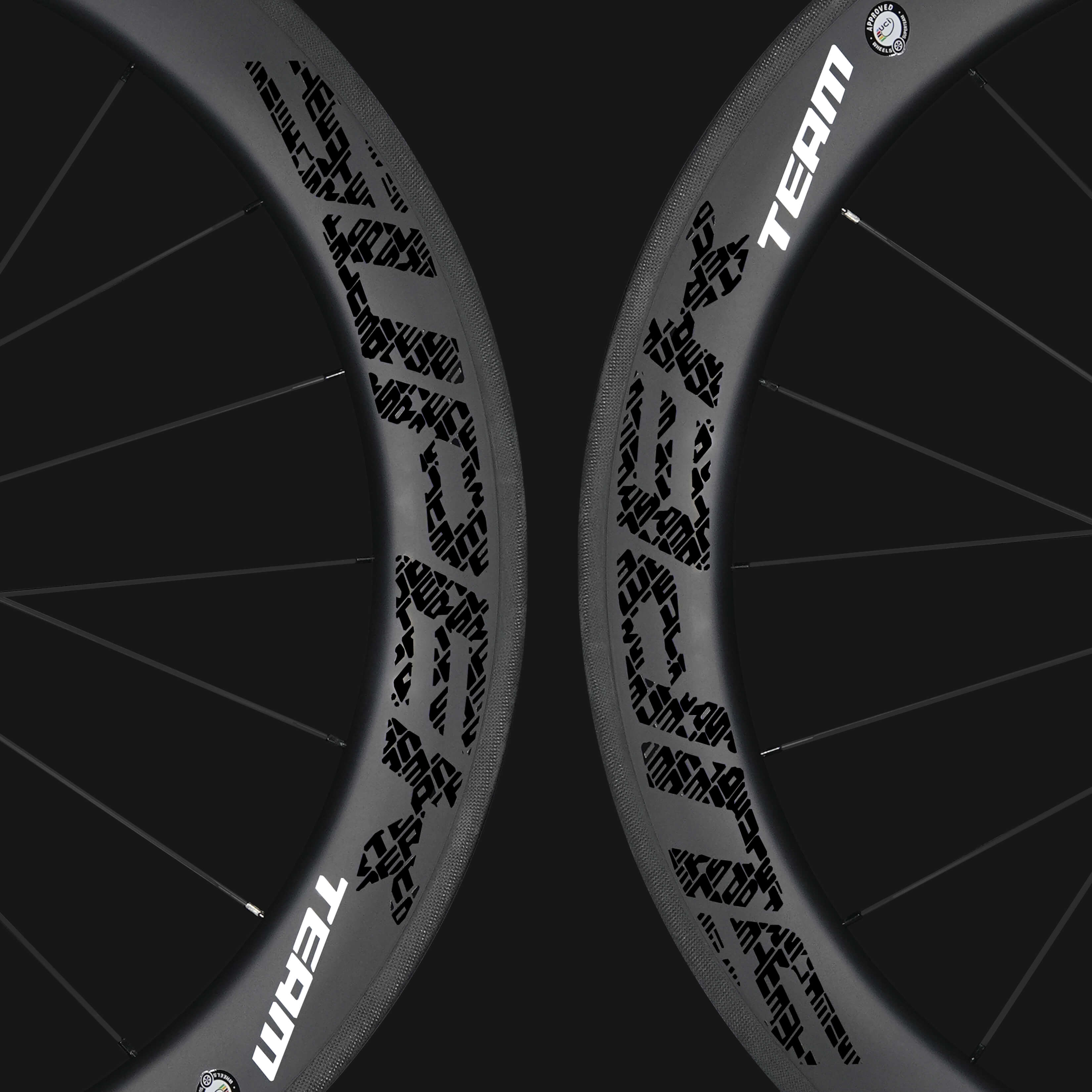 Classic PRO R25-60 Carbon Wheelset RIM Brake Black Decals