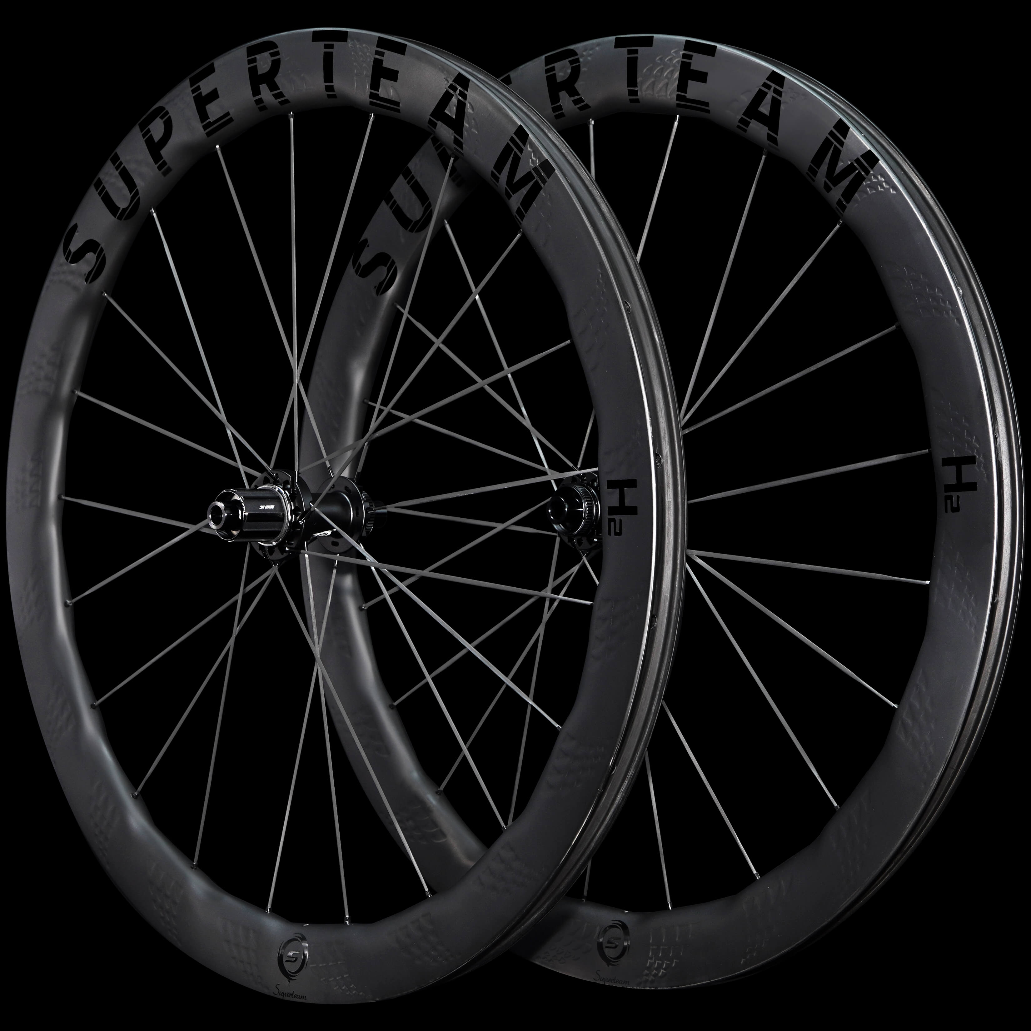S - All Carbon Ultra H2 D30 - 50 Disc Brake Black Decals French Warehouse - Superteam Wheels