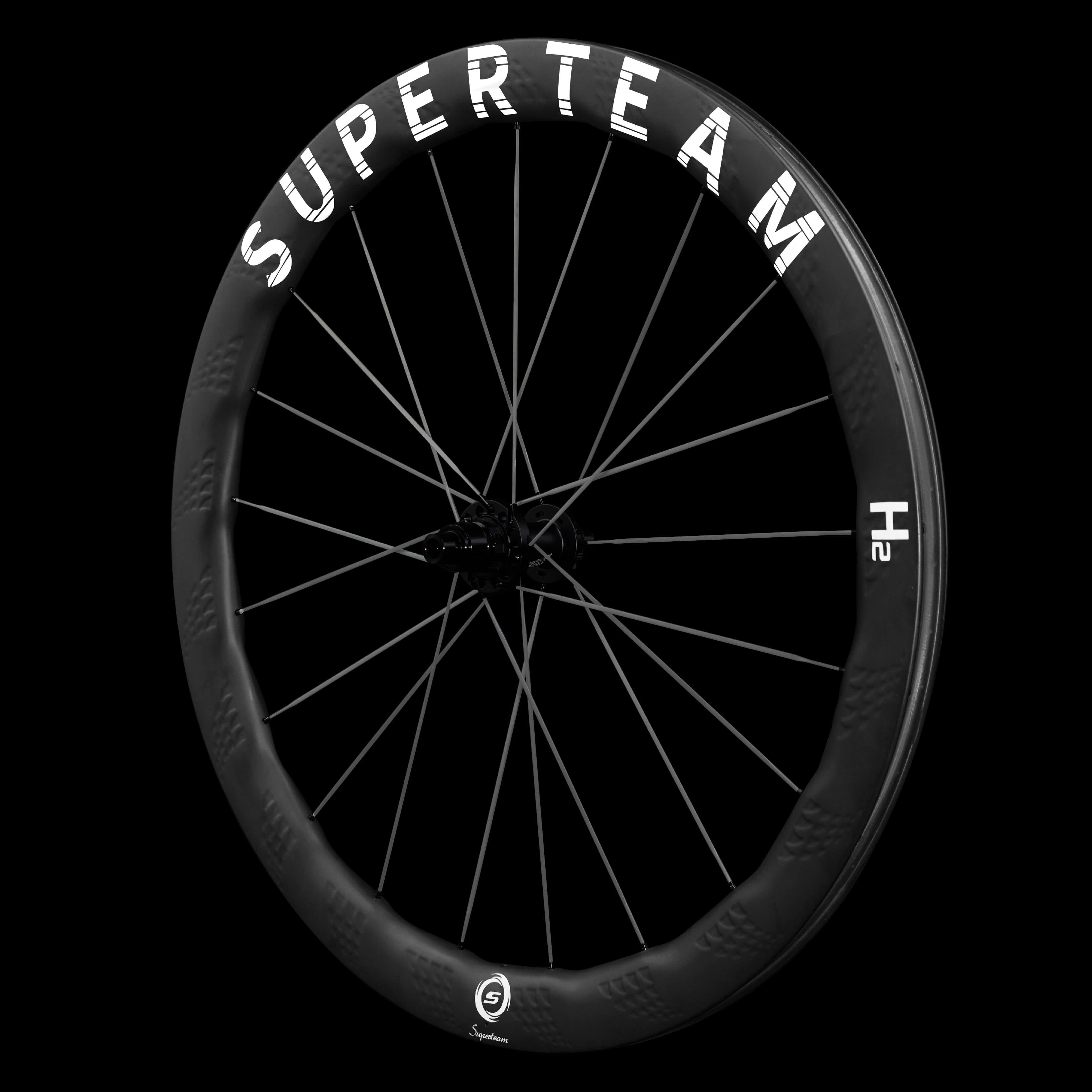 S - All Carbon Ultra H2 D30 - 50 Disc Brake White Decals - Superteam Wheels