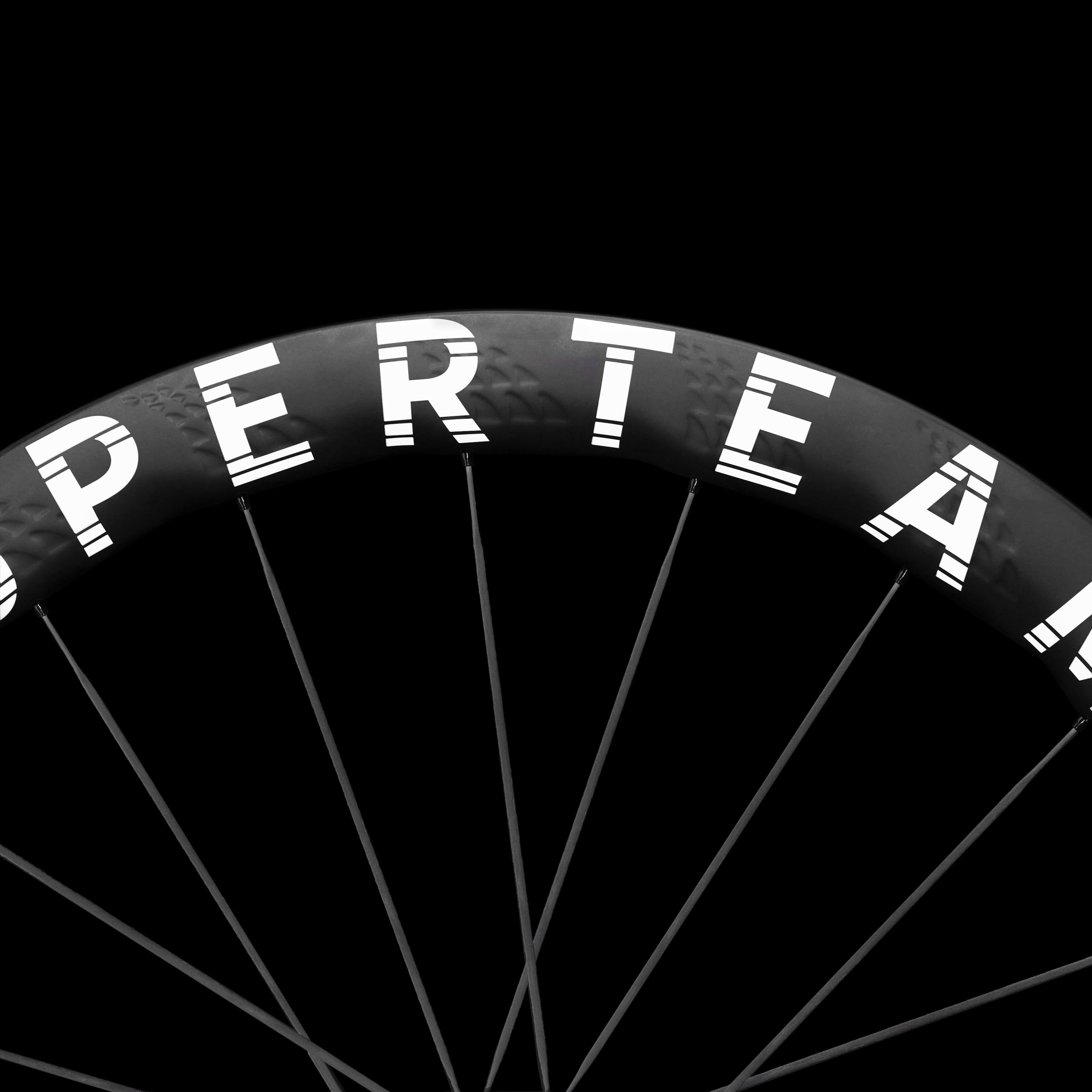 S - All Carbon Ultra H2 D30 - 50 Disc Brake White Decals - Superteam Wheels