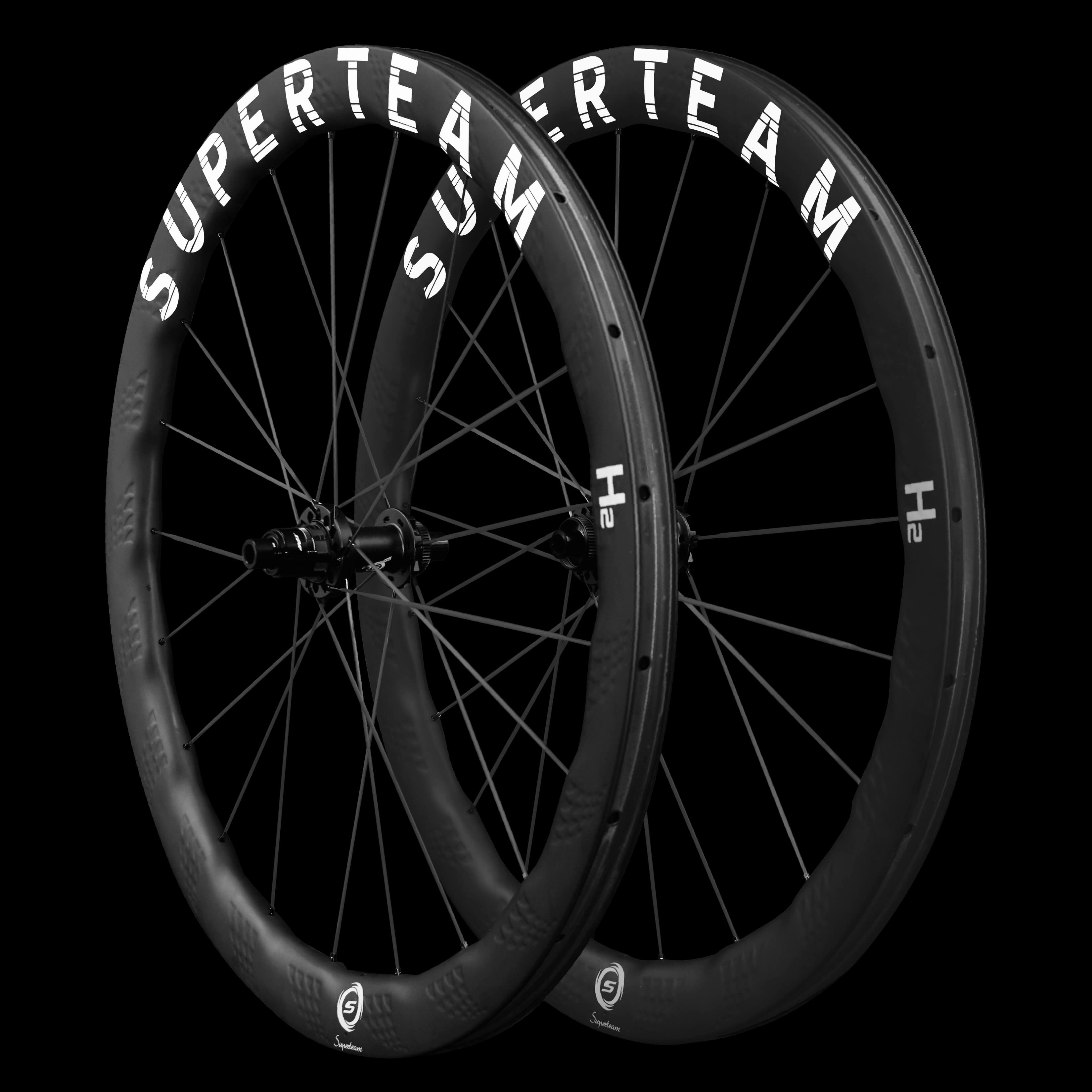 S - All Carbon Ultra H2 D30 - 50 Disc Brake White Decals - Superteam Wheels