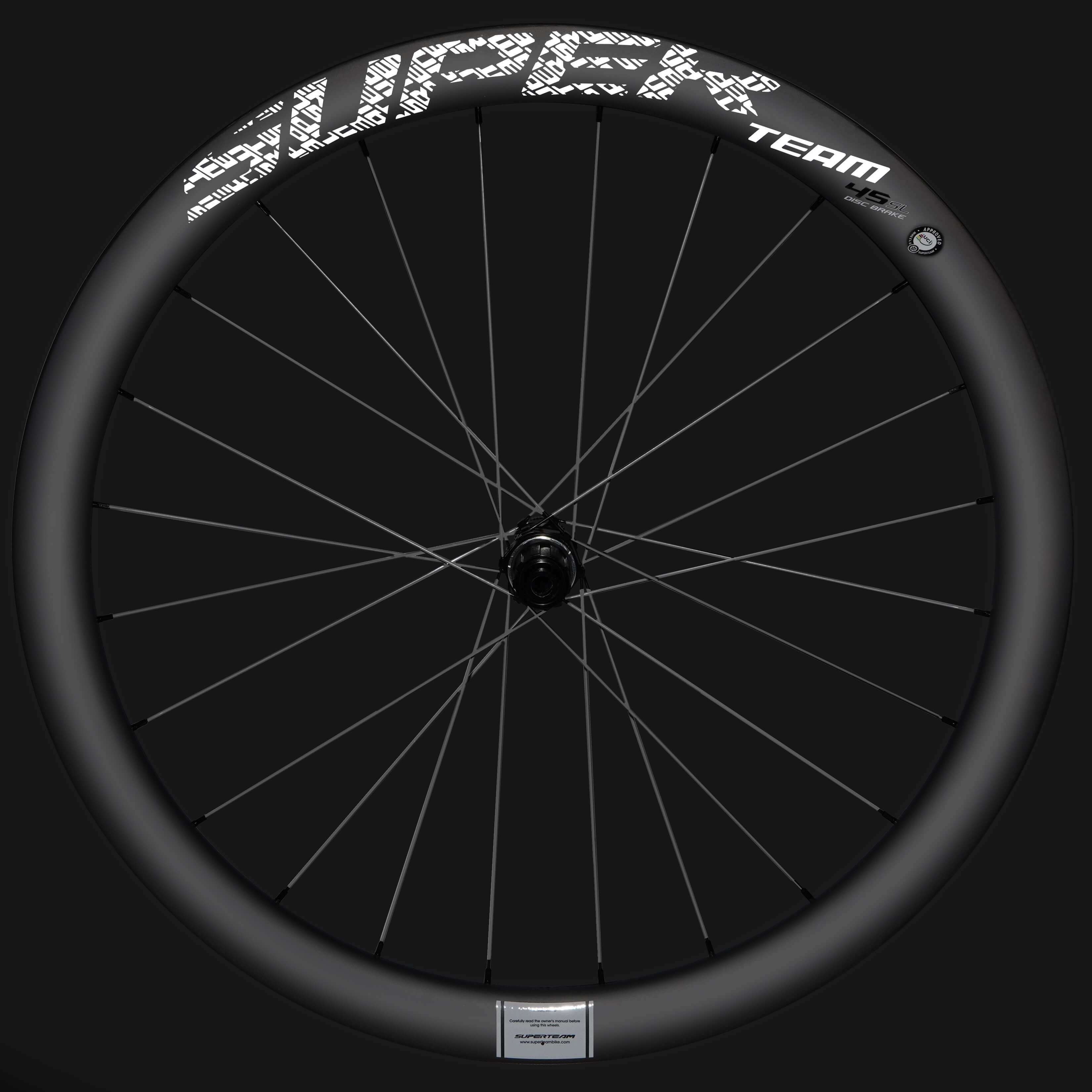 Classic PRO D28 - 45 Disc Brake White Decals PILLAR WING21 Spokes - Superteam Wheels