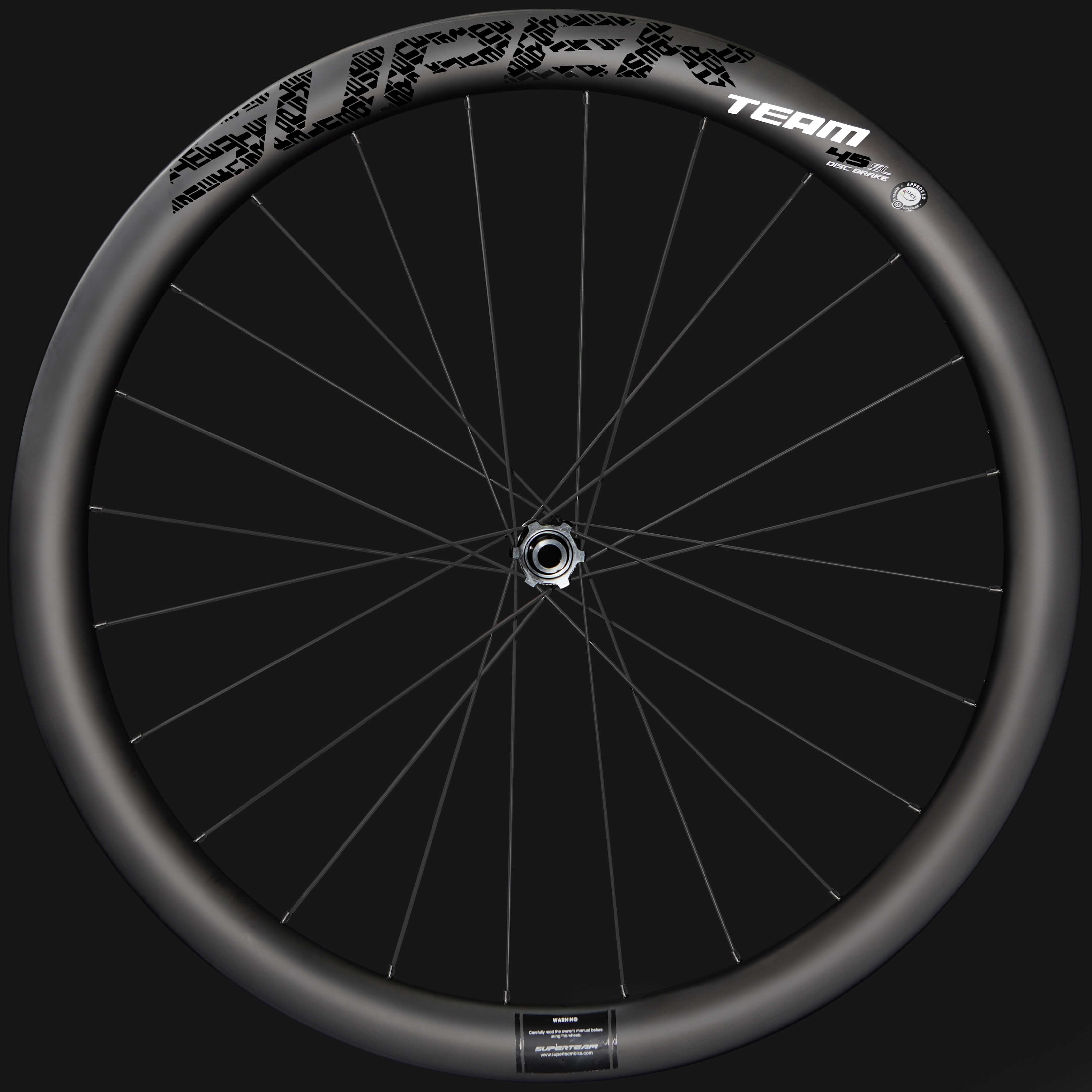 Classic PRO D28 - 45 Disc Brake Black Decals PILLAR WING21 Spokes - Superteam Wheels