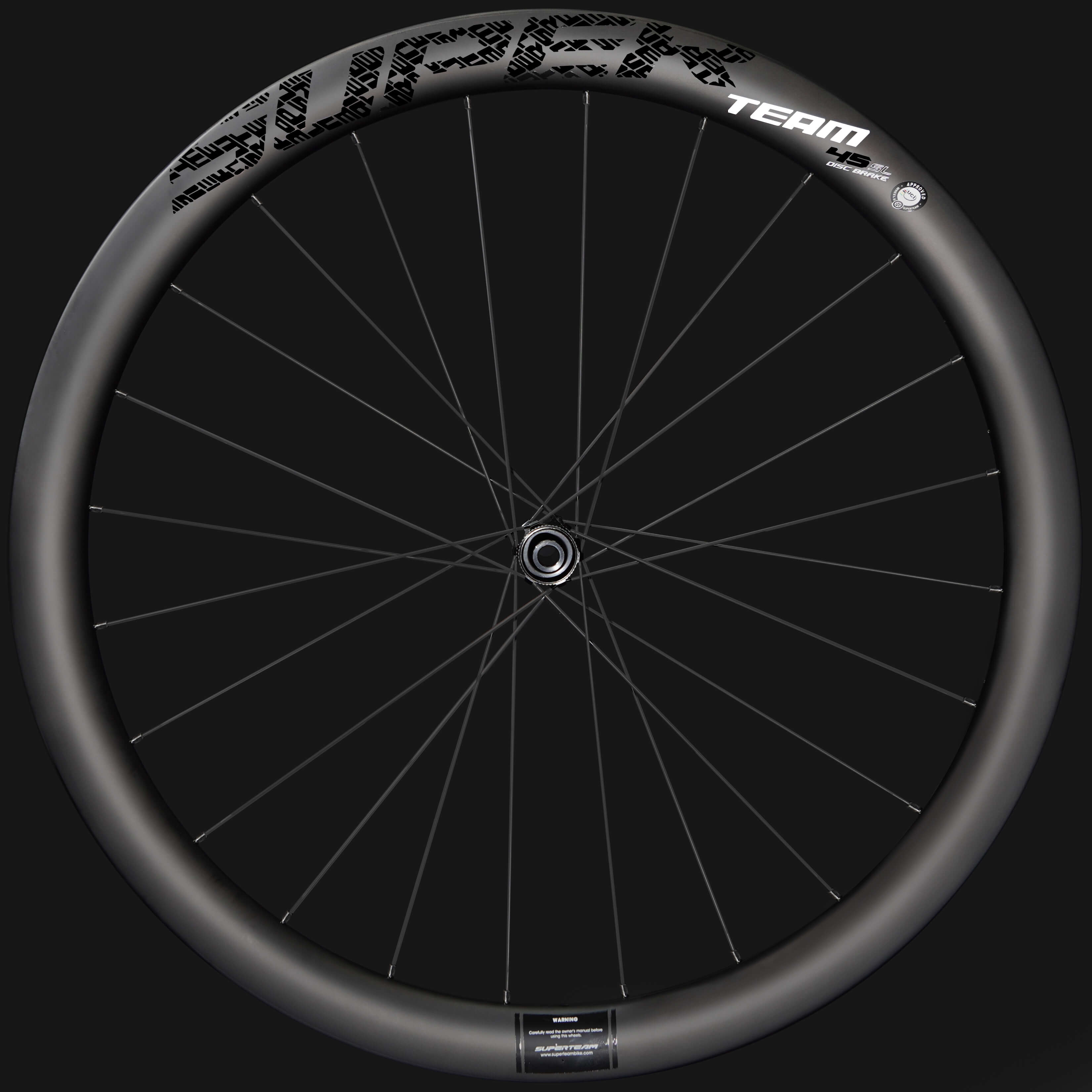 Classic PRO D28 - 45 Disc Brake Black Decals PILLAR WING21 Spokes - Superteam Wheels