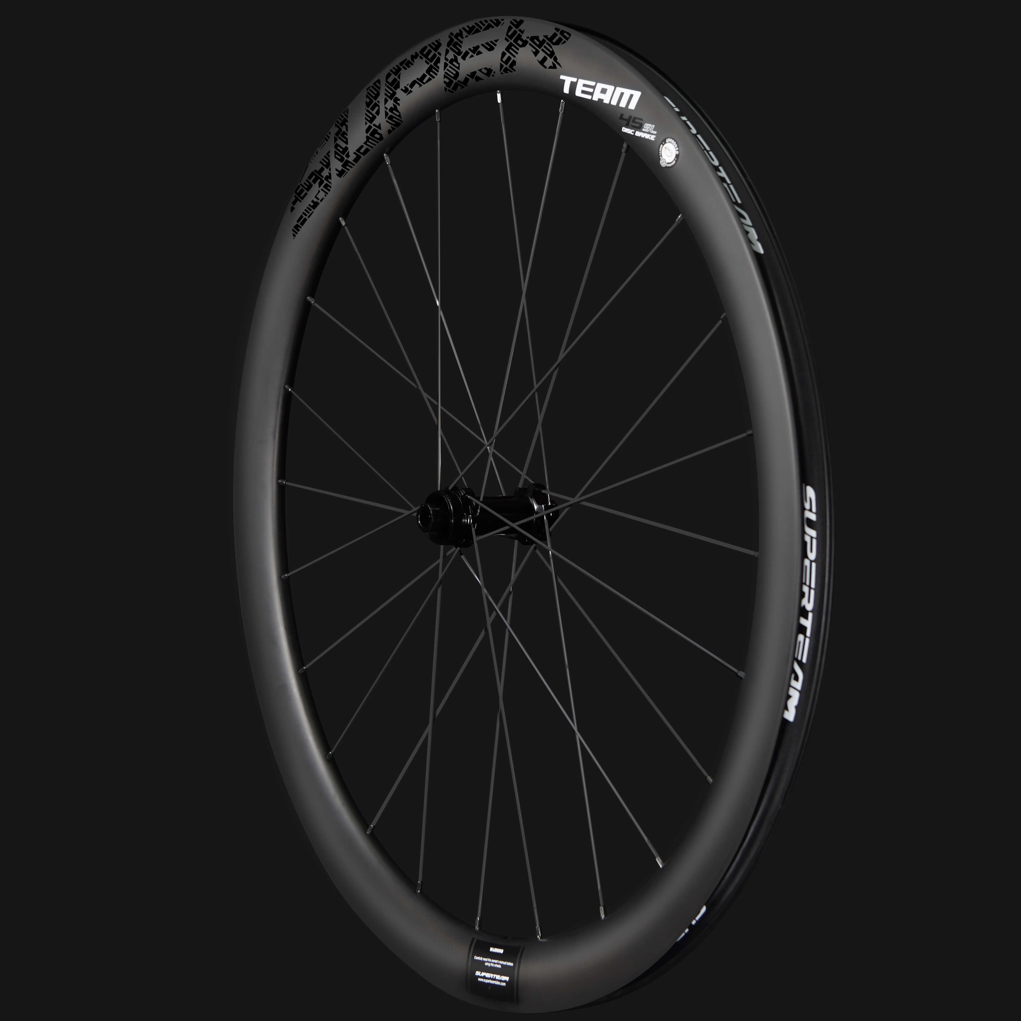 Classic PRO D28 - 45 Disc Brake Black Decals PILLAR WING21 Spokes - Superteam Wheels