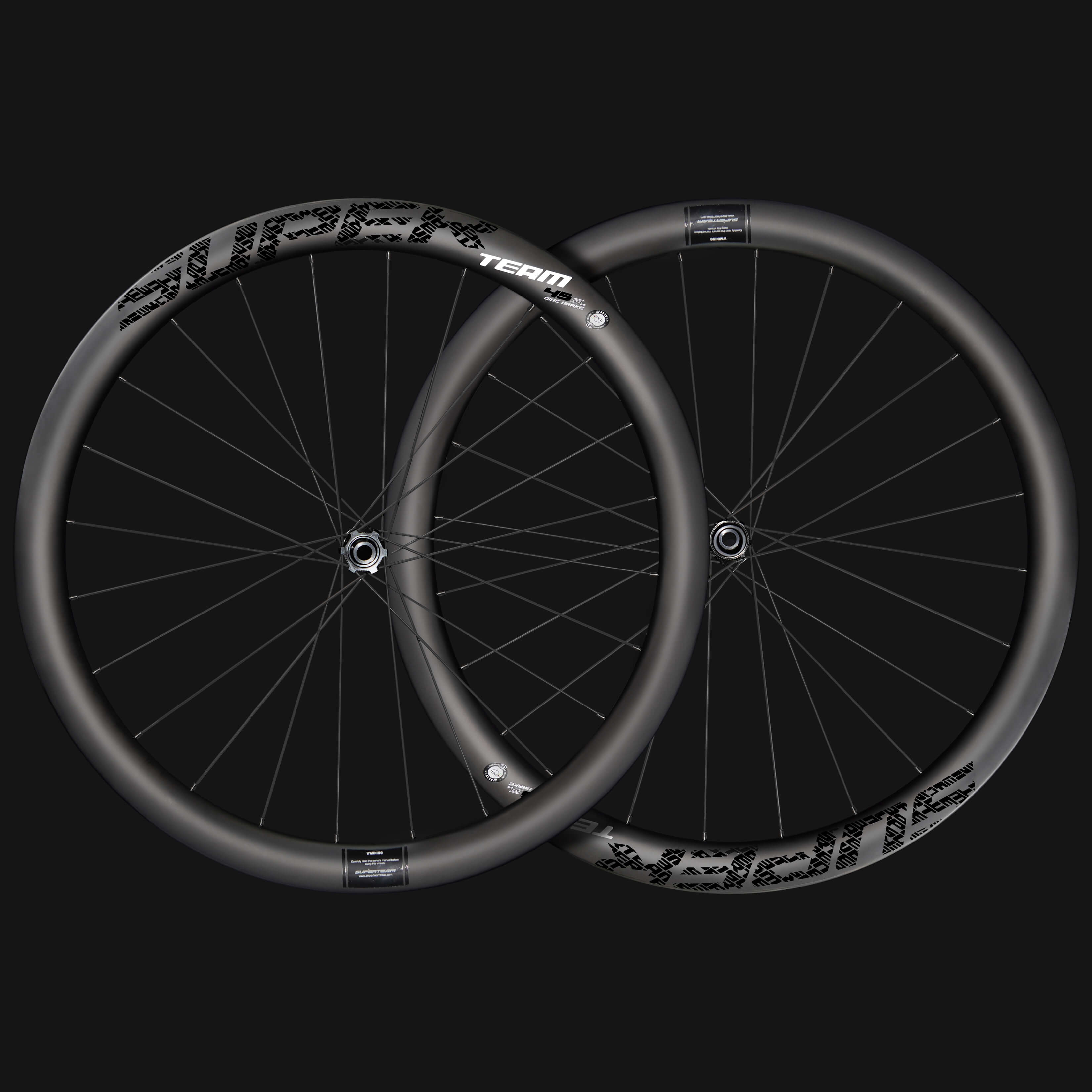 Classic PRO D28 - 45 Disc Brake Black Decals PILLAR WING21 Spokes - Superteam Wheels