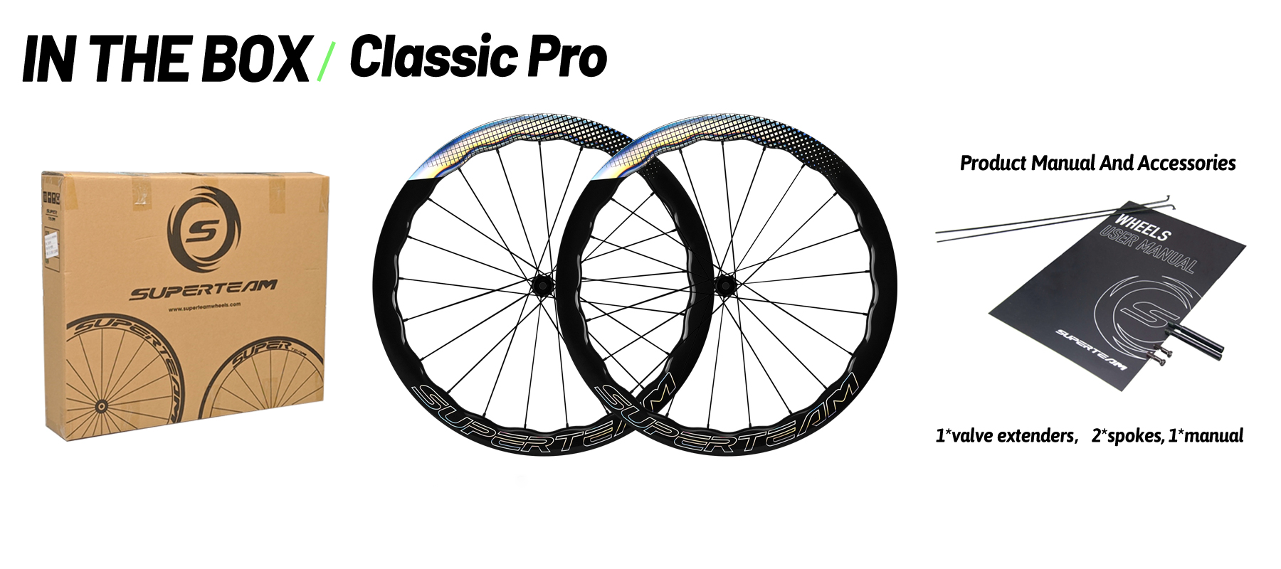 Classic PRO D28-50 DISC Brake Wheelsets Shine Decals
