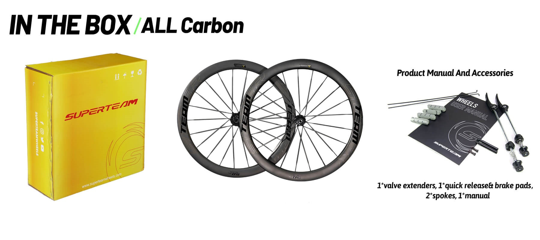 Superteam S-ALL Carbon R25-50 RIM Brake Wheelsets