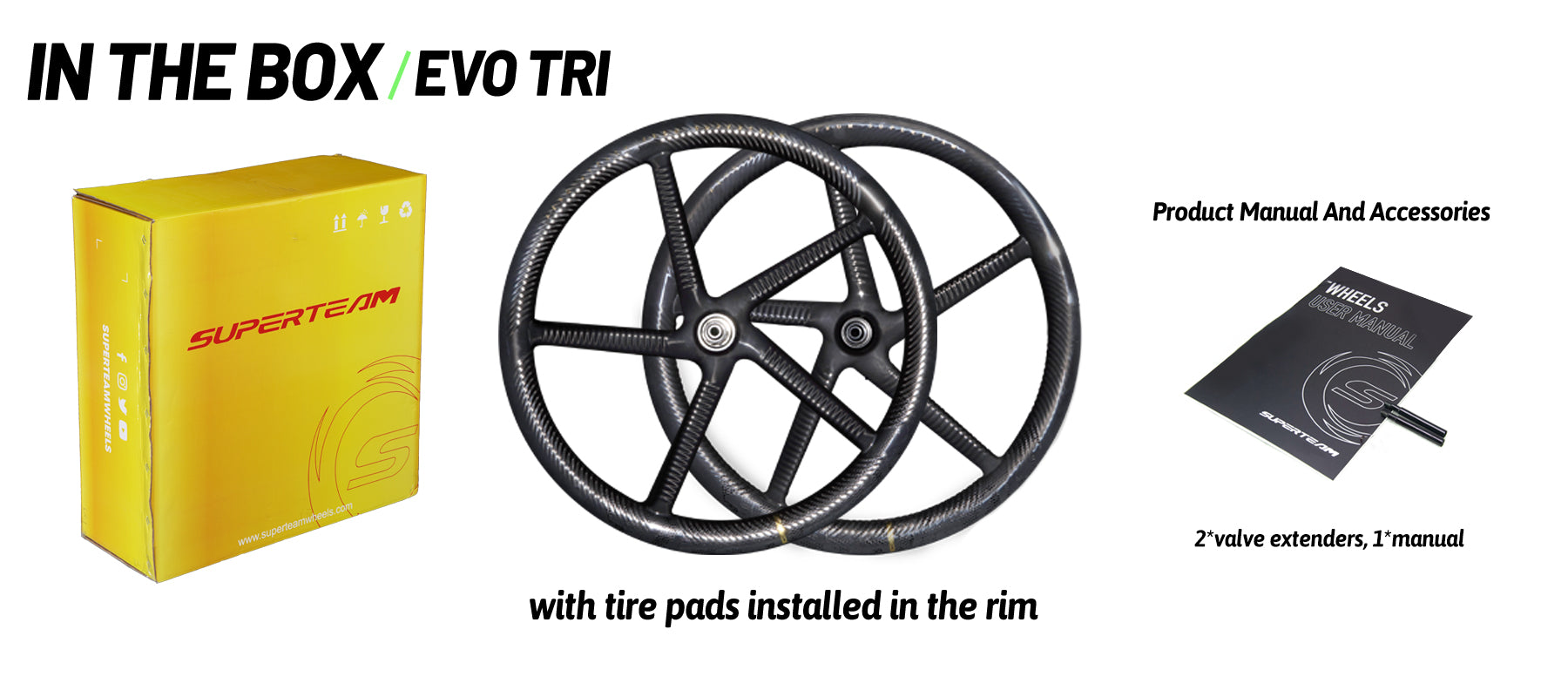 S-ALL Carbon EVO TRI Aero Race Wheelset
